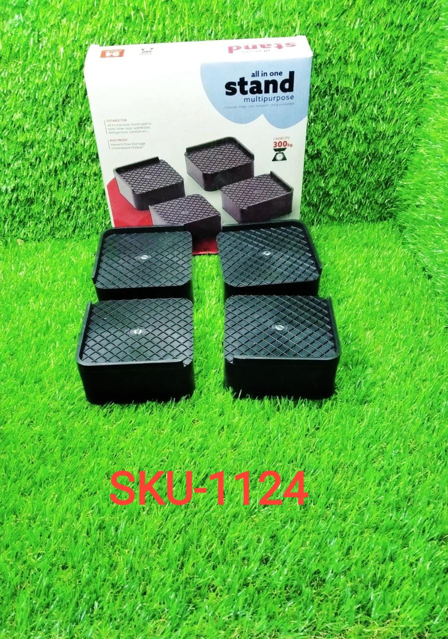 Multipurpose Heavy Duty Cupboard / Refrigerator / Sofa Base Stand - Set of 4 Pcs - Image 9
