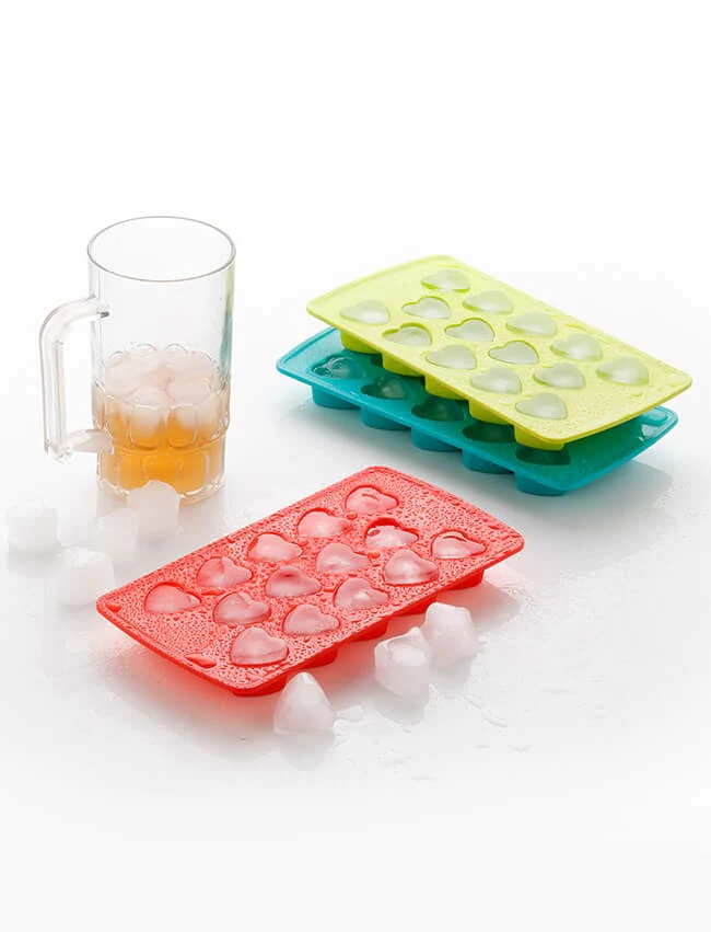 Heart Shape Ice Cube & Candy Tray – 14 Cavities (Multicolor) - Image 5