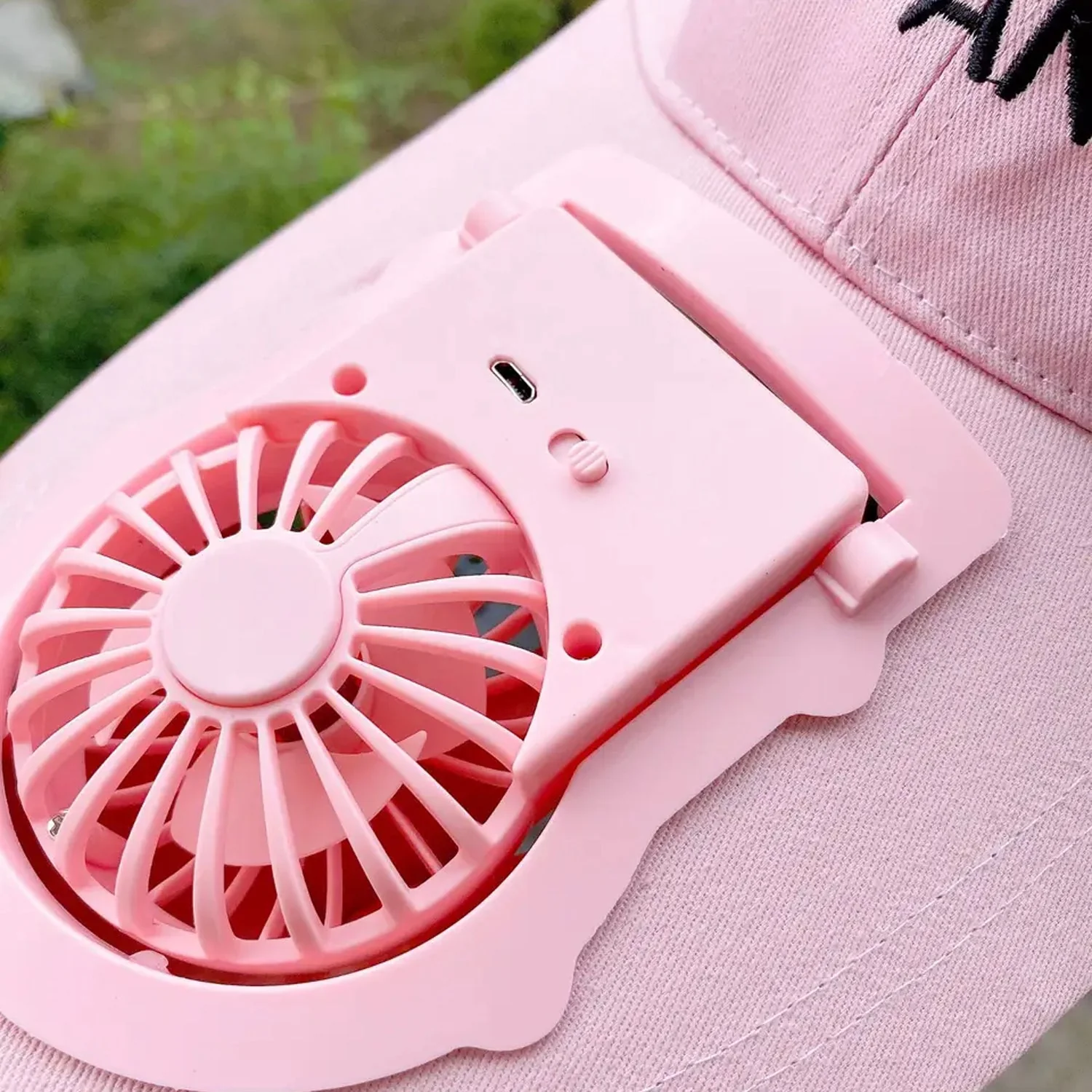 Mini Rechargeable Fan Portable Powered Hat Cap Fan - Image 3