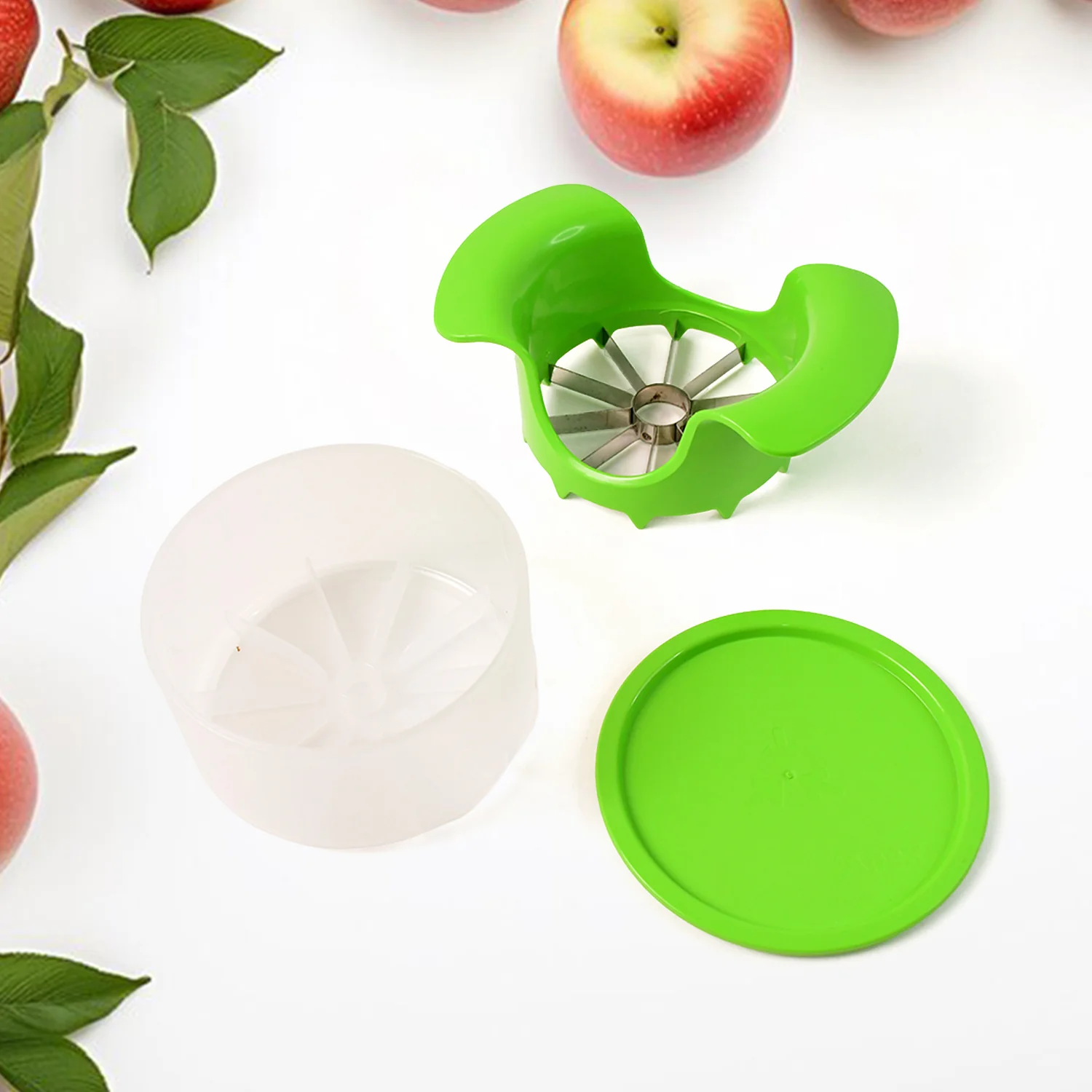 Apex Apple Cutter with Container – Unbreakable ABS Body & Stainless Steel Blades - Image 11