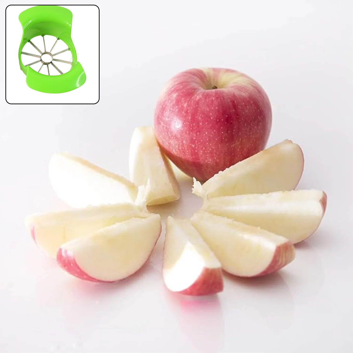 Apex Apple Cutter with Container – Unbreakable ABS Body & Stainless Steel Blades - Image 12