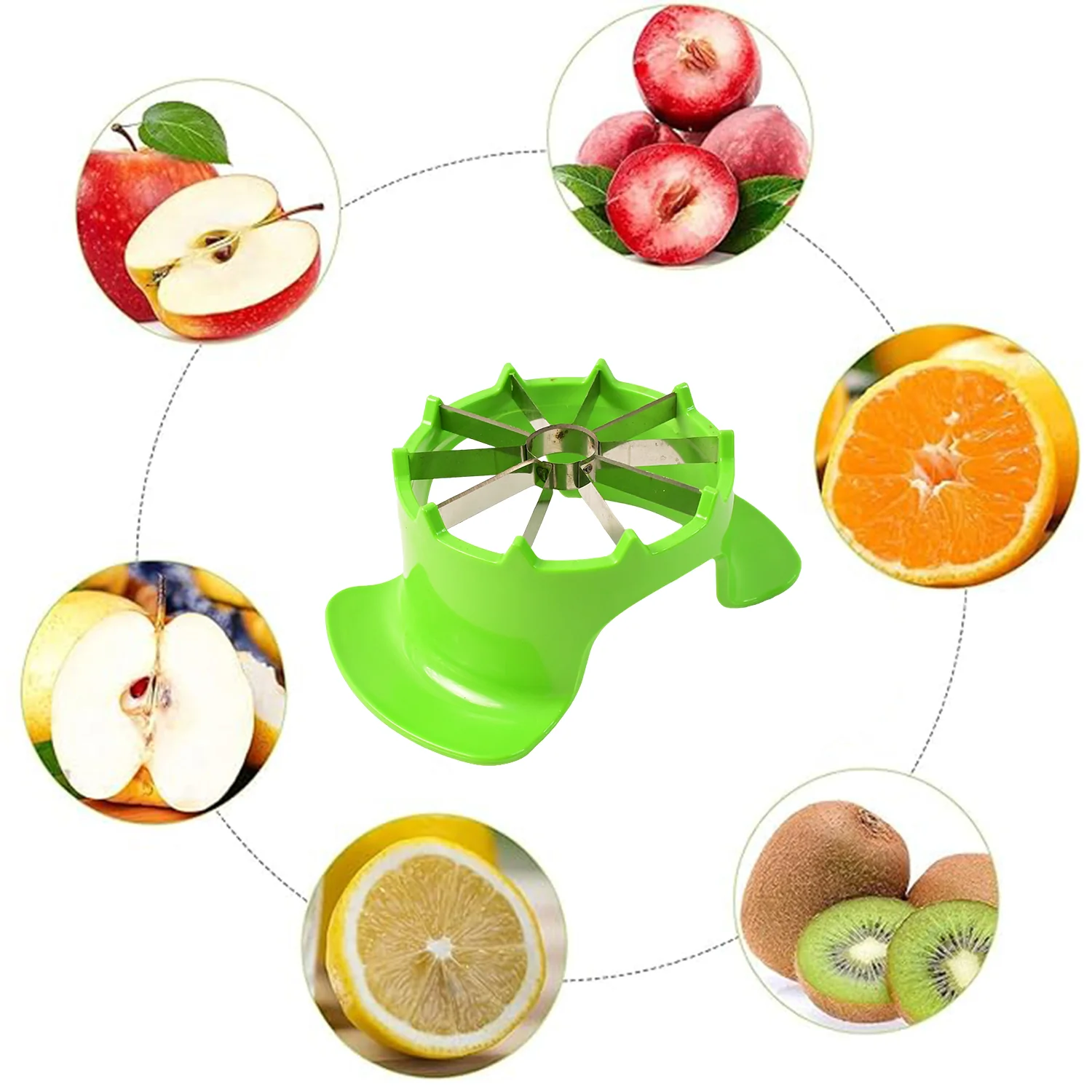 Apex Apple Cutter with Container – Unbreakable ABS Body & Stainless Steel Blades - Image 7