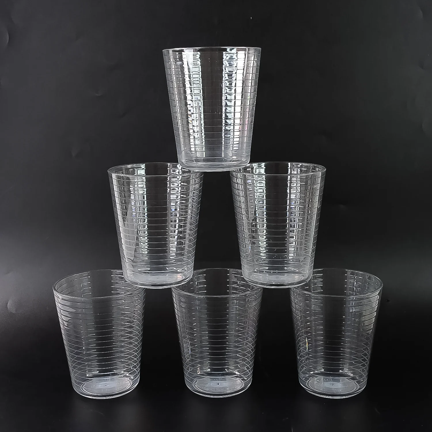 Apex Pyramid Ringo Plastic Glass – 300ml Approx | Durable, Crystal-Clear Tumbler - Image 4