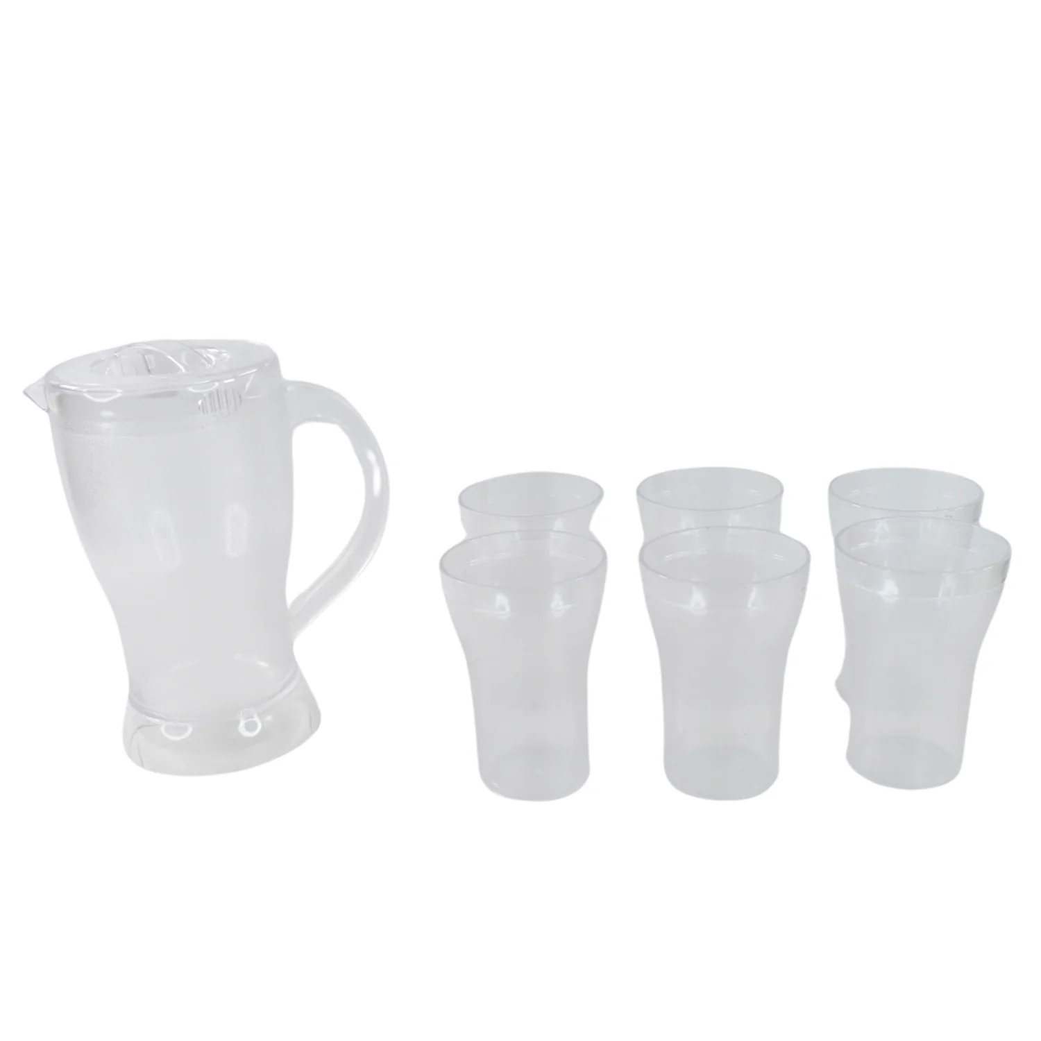Apex Unbreakable Lemon Jug Set with 6 Glasses – 1200ML Jug + 300ML Glasses Approx - Image 5