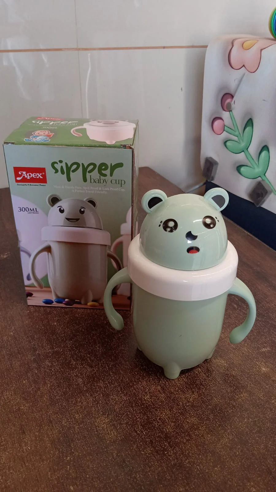 Apex Sipper Baby Cup Training Cup Handles – Spill Proof & Leak Proof (300 ML Approx) - Image 7
