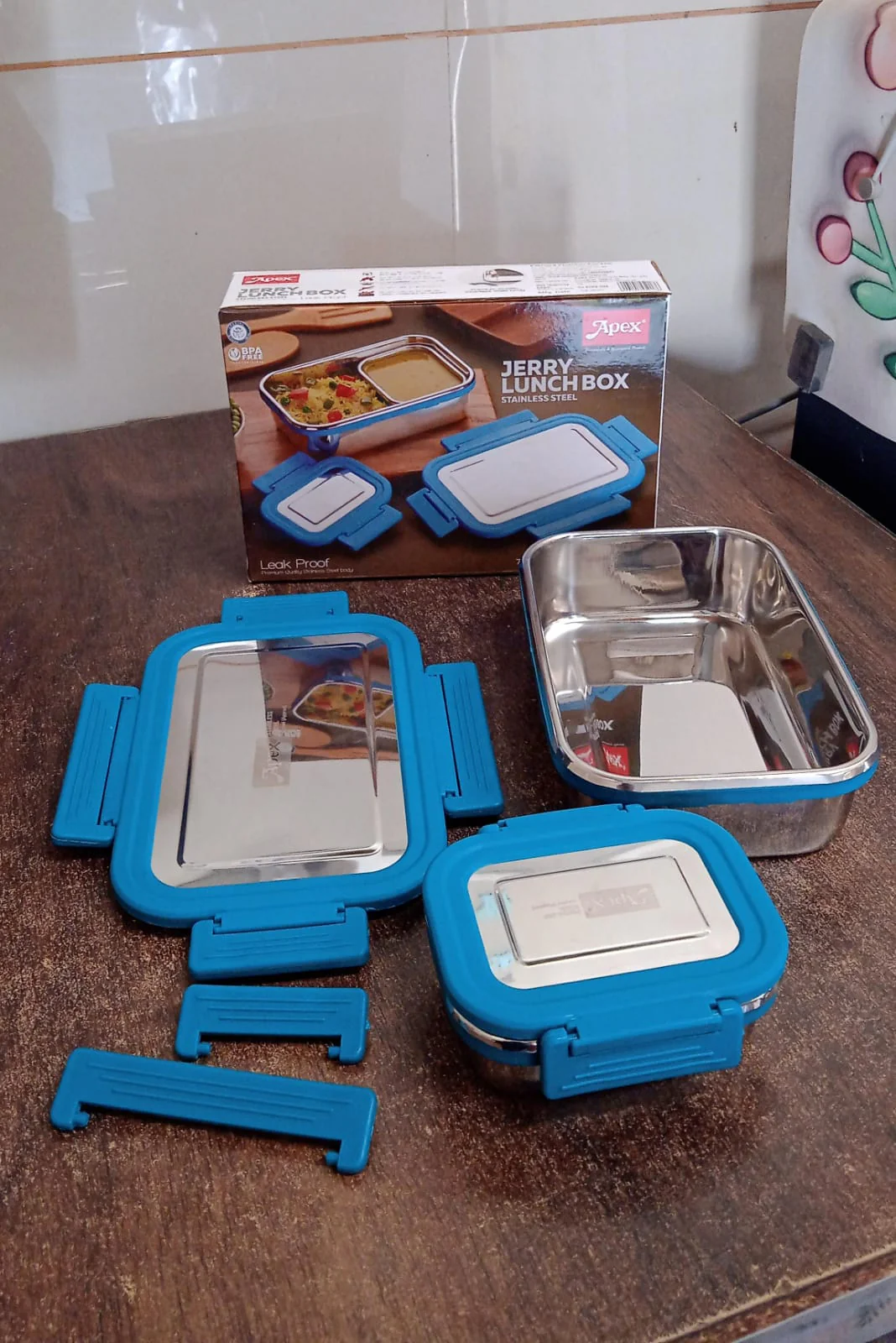 Apex Jerry Lunch Box Stainless Steel Food Container (2 Pc / 700+200 ML Approx) - Image 7