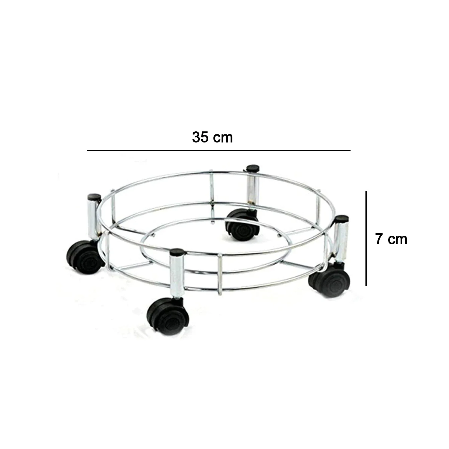 Stainless Steel Gas Cylinder Trolley, Gas Trolley - Image 4