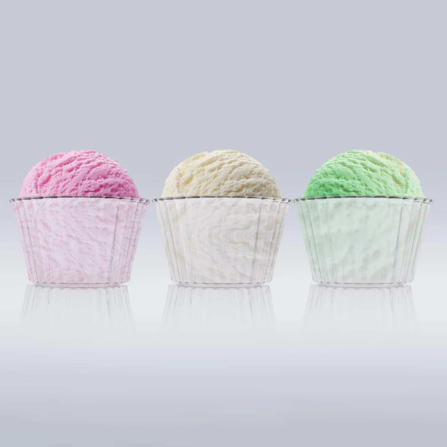 Premium Transparent Plastic Dessert Bowl Set – 6 Pieces - Image 6