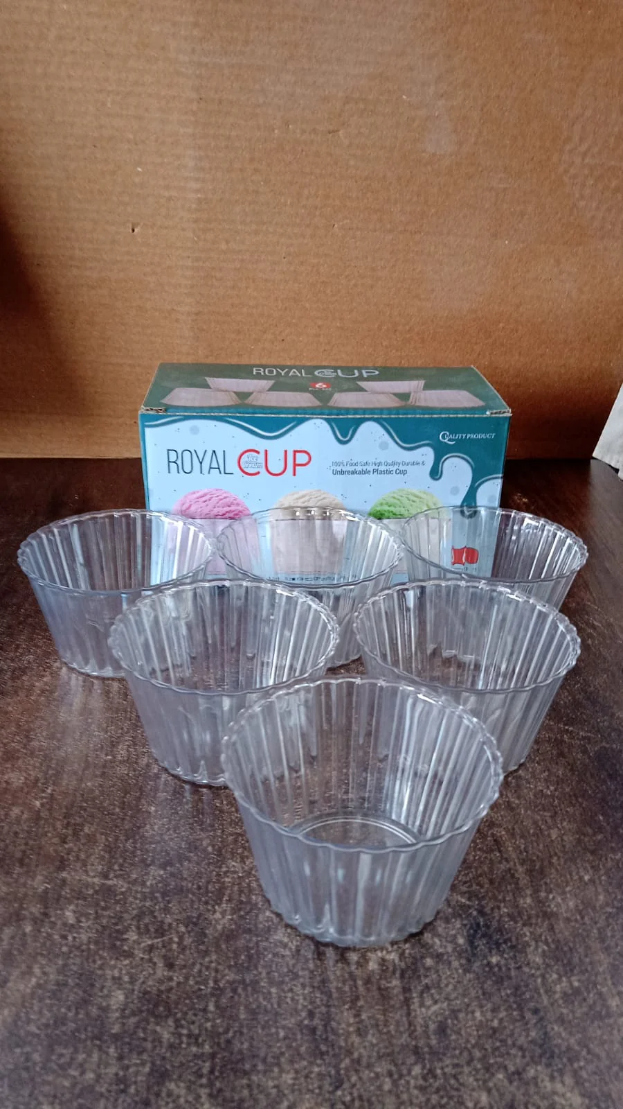 Premium Transparent Plastic Dessert Bowl Set – 6 Pieces - Image 7