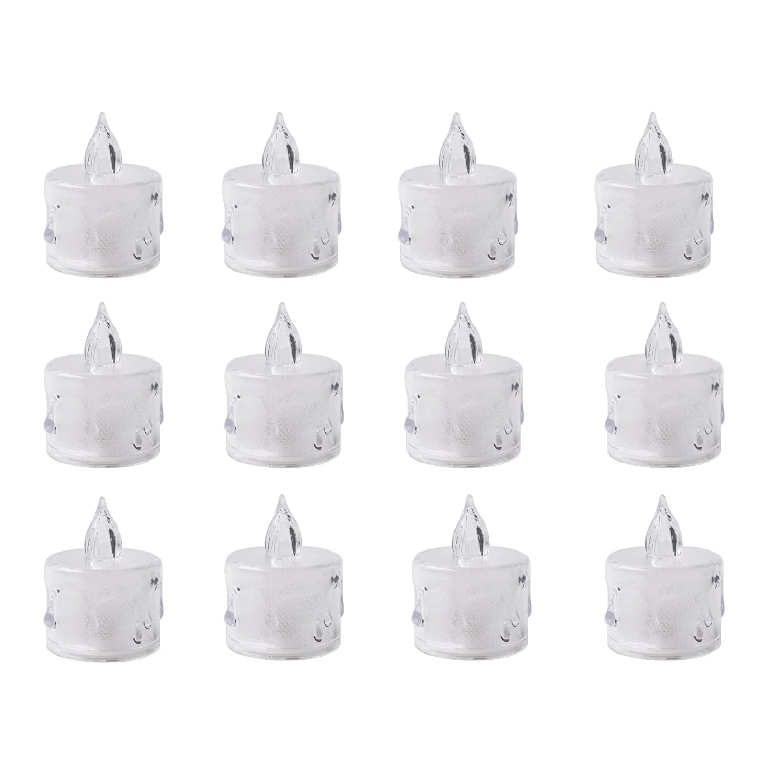 Flameless Acrylic LED Tealight Candles for Festival Decor (24 Pc) - Image 5