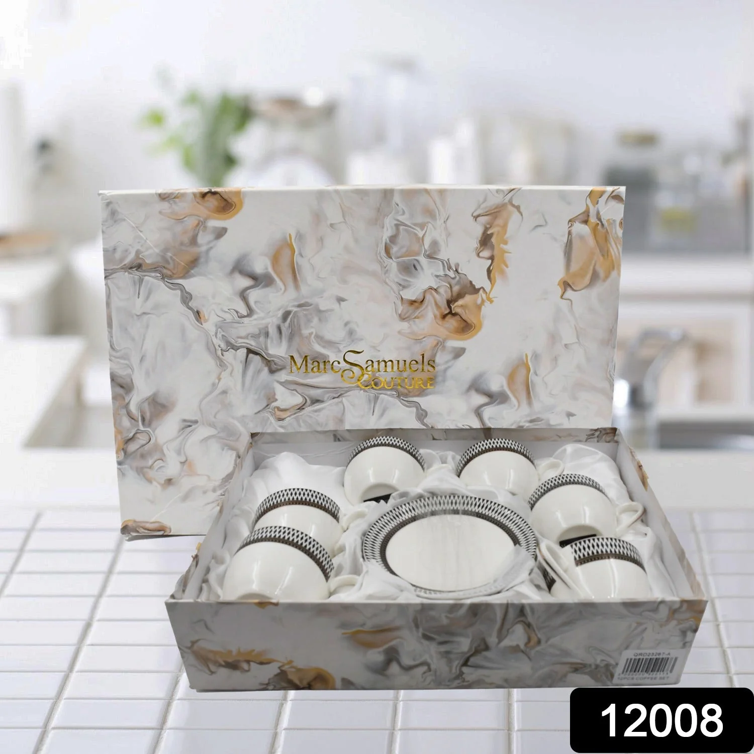 Ceramic Tea / cups and Saucer / Rakabi Set of 12 Pcs - Image 2