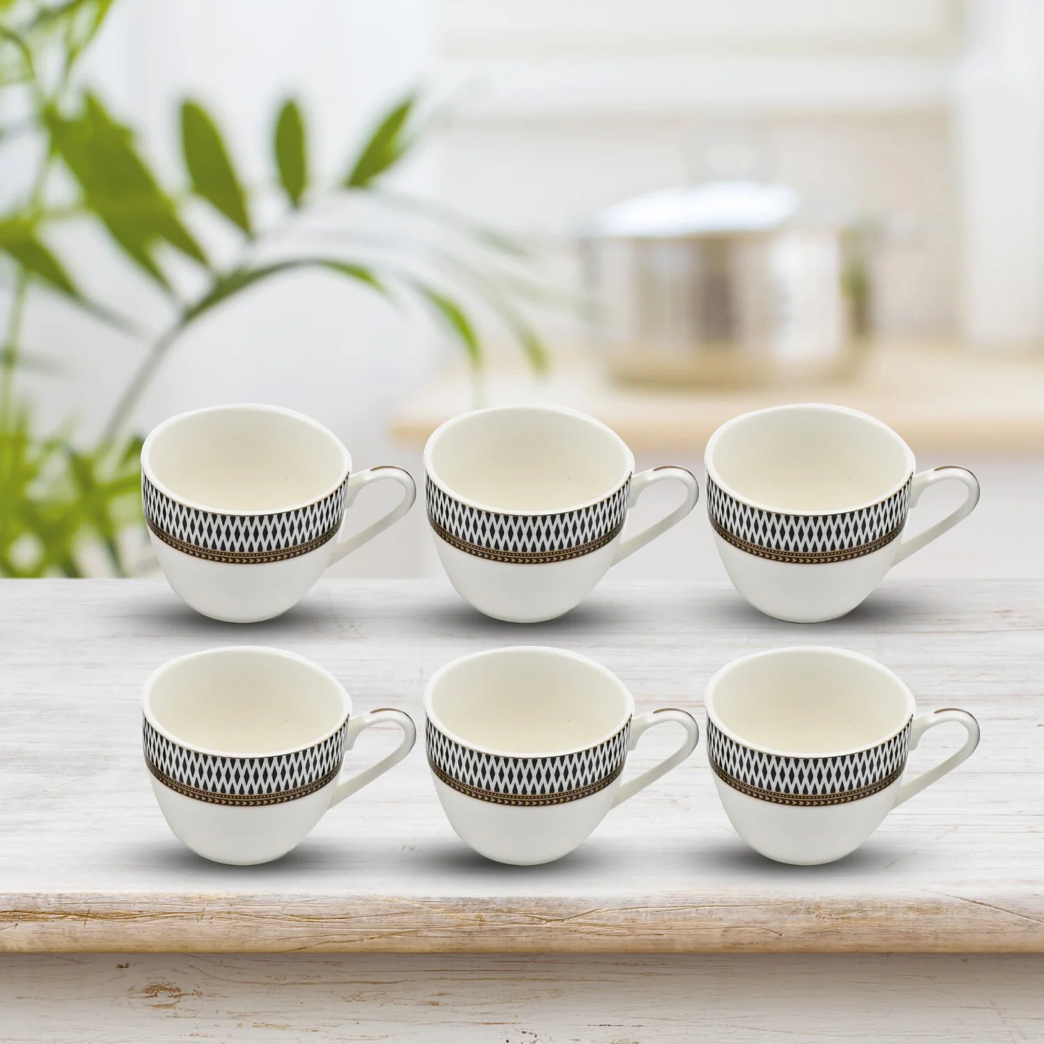 Ceramic Tea / cups and Saucer / Rakabi Set of 12 Pcs - Image 6