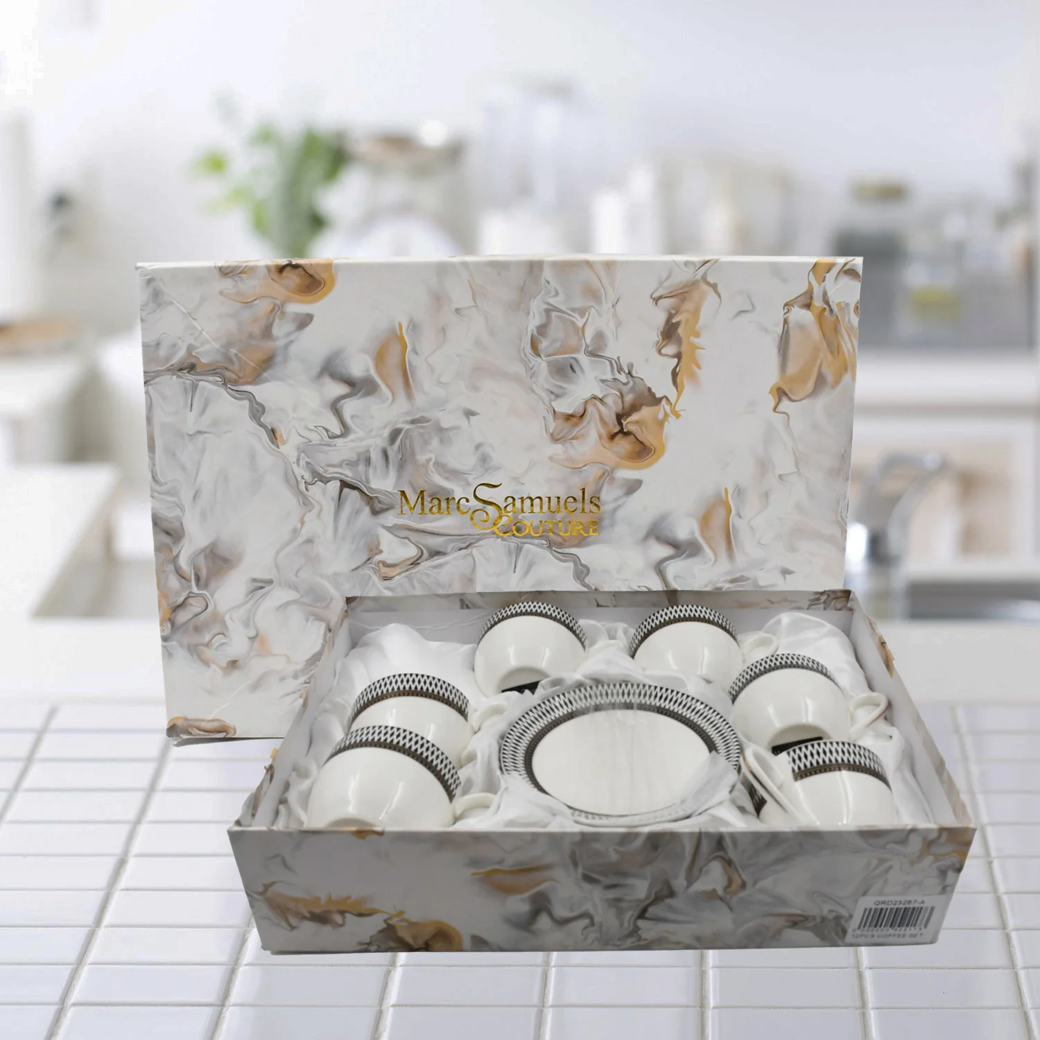 Ceramic Tea / cups and Saucer / Rakabi Set of 12 Pcs - Image 8