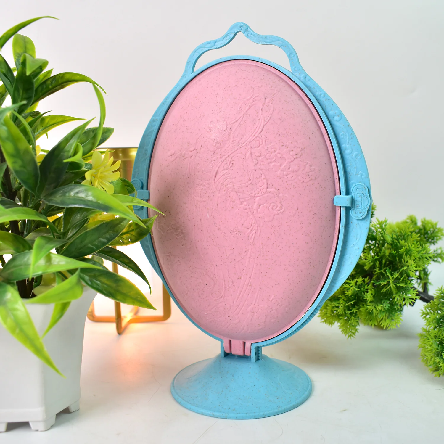 Foldable Fruit Plate Candy Dish | Multi Use Mirror Shape Dried Fruit Tray (1 Set) - Image 3
