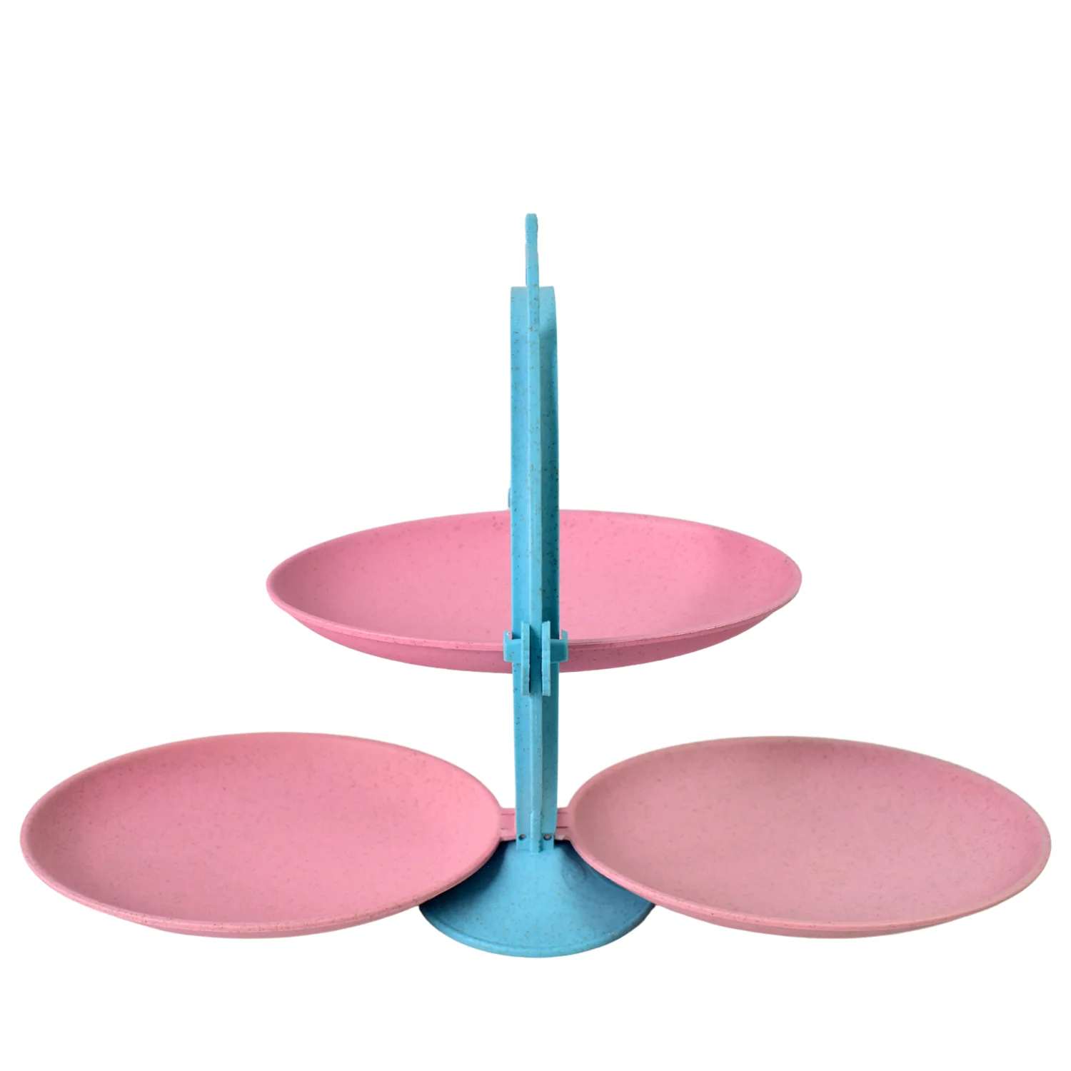 Foldable Fruit Plate Candy Dish | Multi Use Mirror Shape Dried Fruit Tray (1 Set) - Image 5