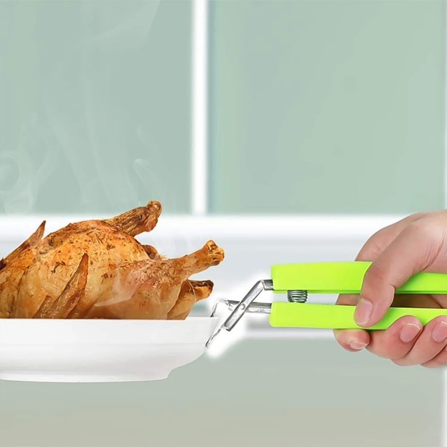 Kitchen Hot Plate Gripper, Stainless Steel Bowl Clip (2 Pcs Set) - Image 4