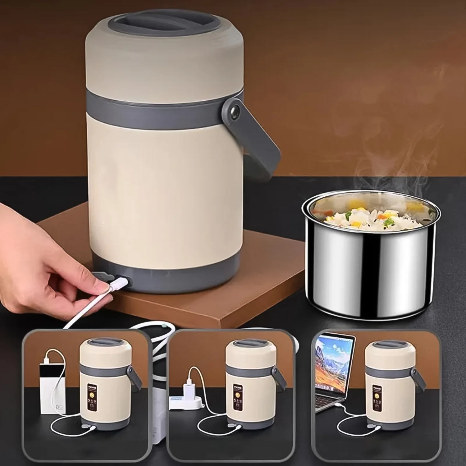 USB Electric Heated Lunch Boxes (2 Ltr.) - Image 6