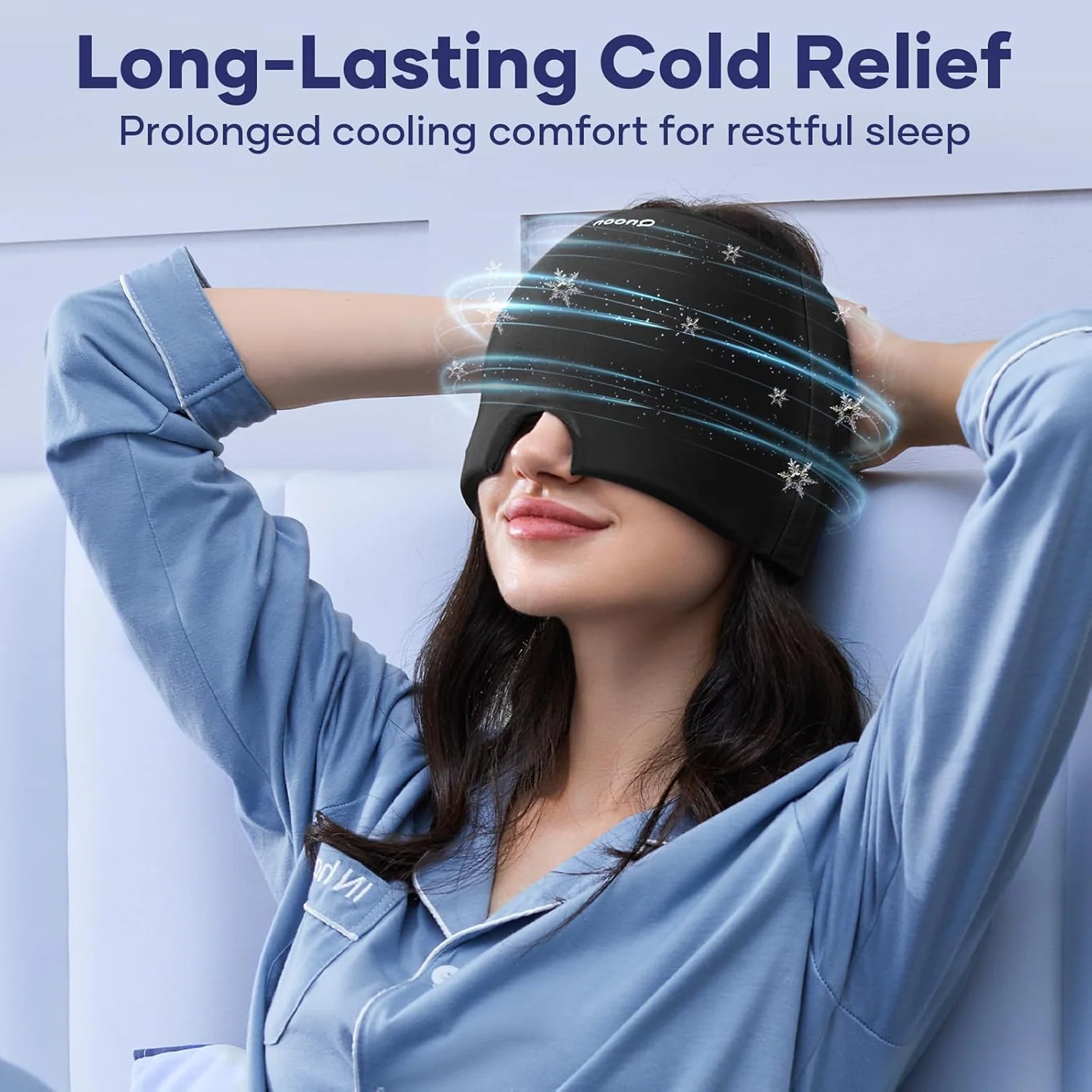 Migraine and Headache Relief Cap: Ice Wrap for Tension & Sinus Relief - Image 2