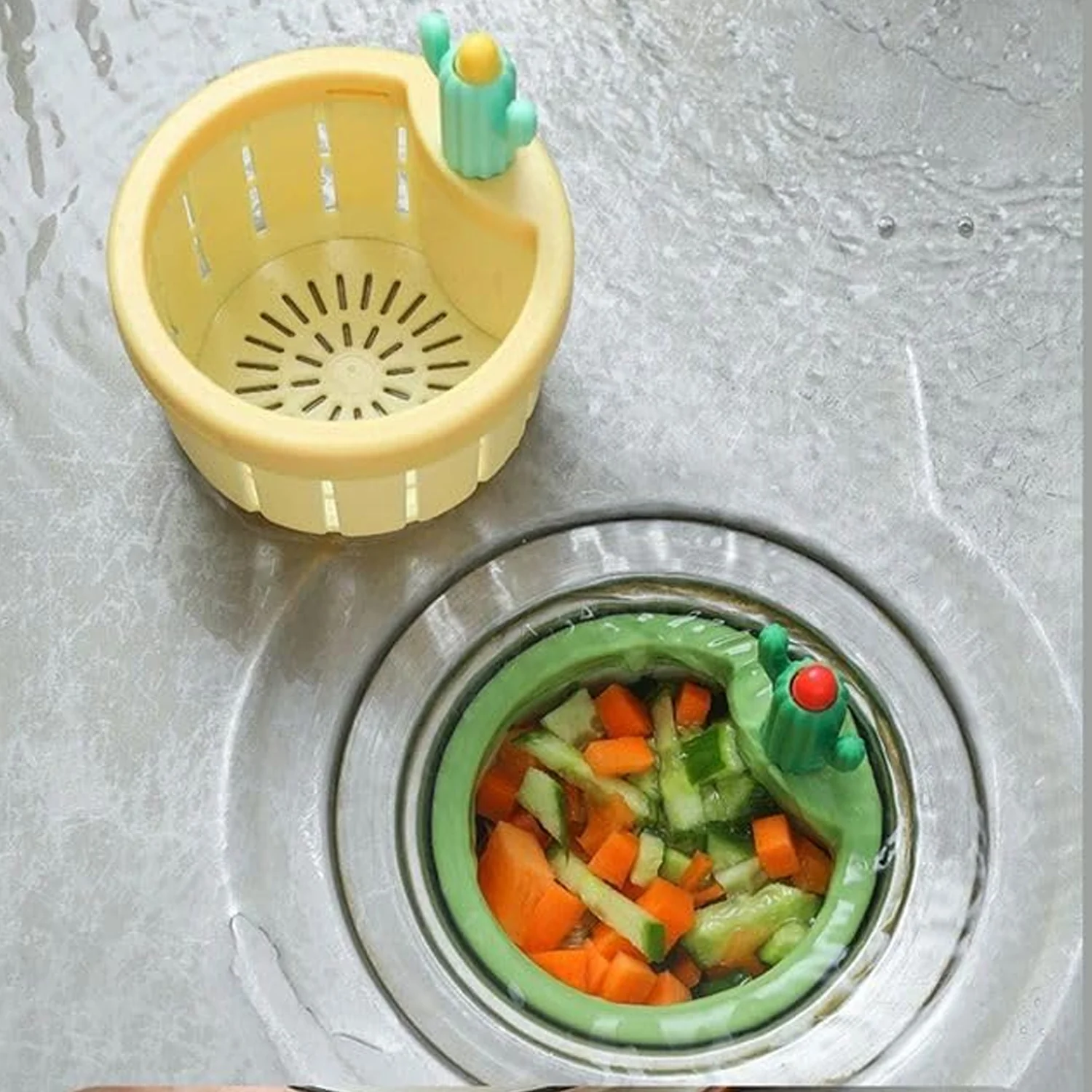 Plastic Kitchen Sink Drain Strainer (1 Pc) - Image 6