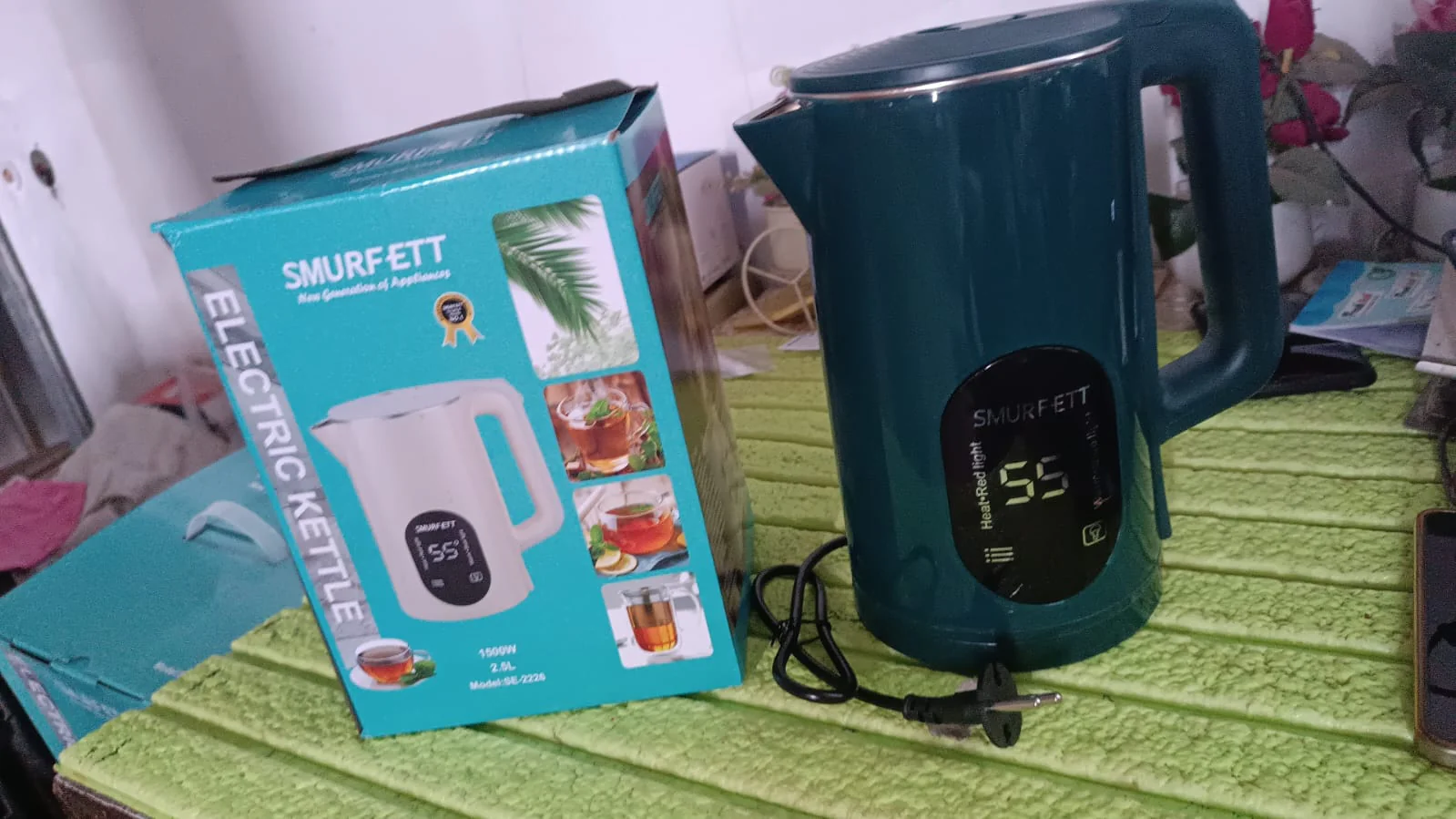 Temperature display electric kettle 55 degrees (1500W, 2.5 Ltr. / 1 Pc) - Image 9