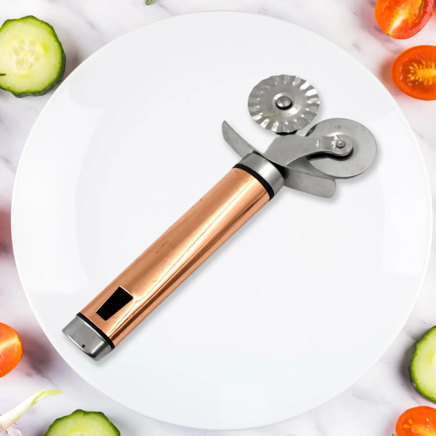 Pastry cutter wheel - Pie Crust Cutter Premium Double Cutter Wheel (1 Pc) - Image 4