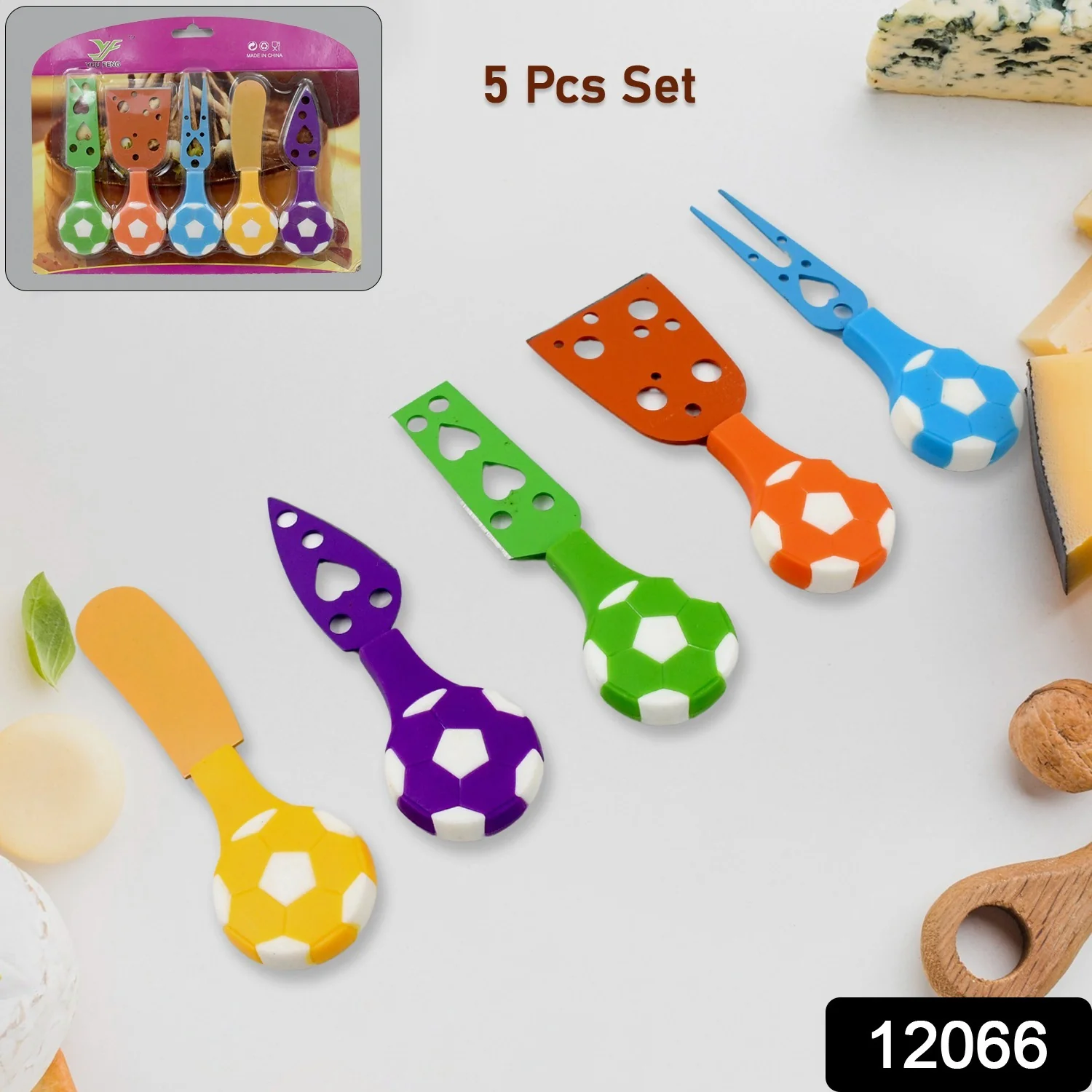 Football Soccer Cheese Knife Set (5 Pcs Set) - Image 2