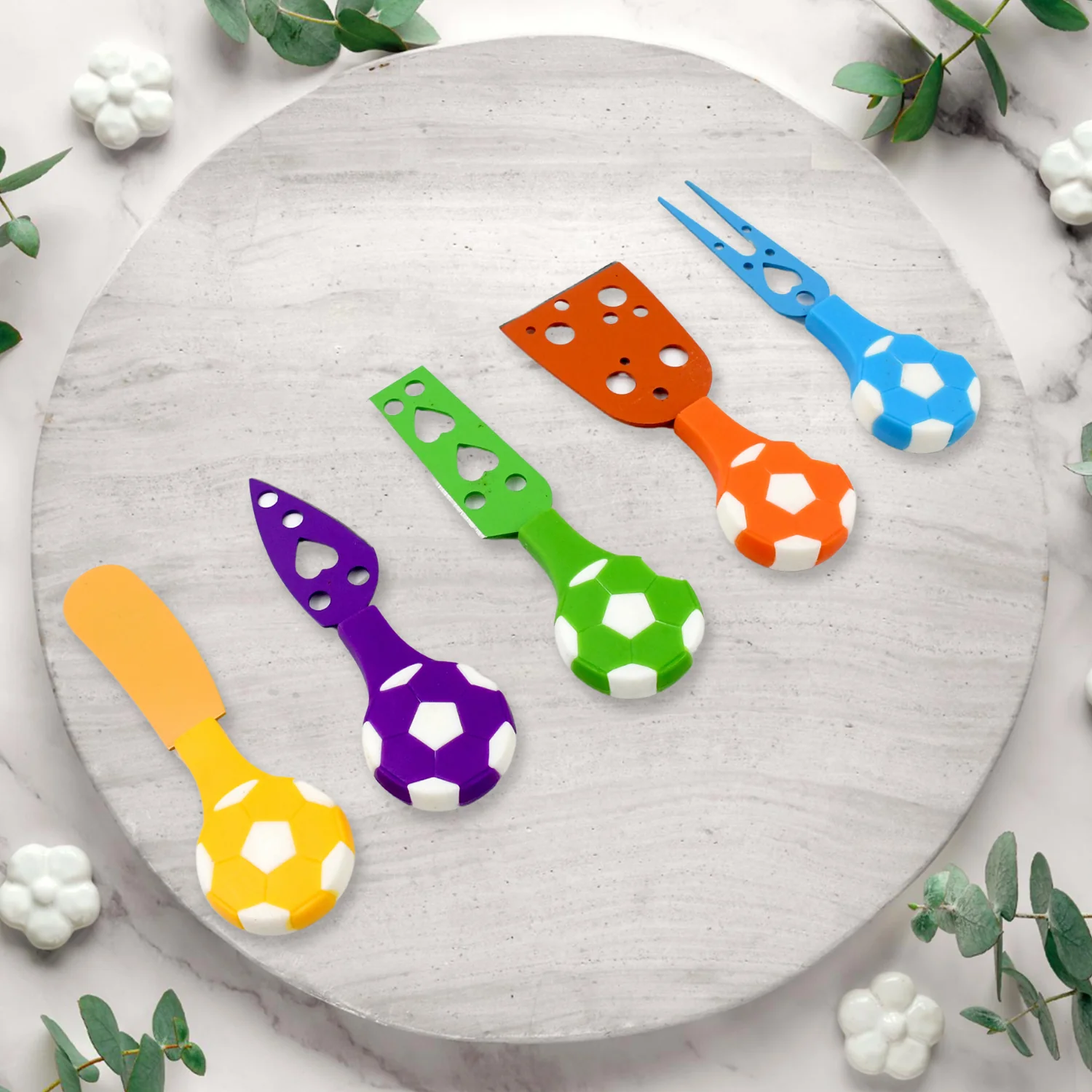Football Soccer Cheese Knife Set (5 Pcs Set) - Image 3