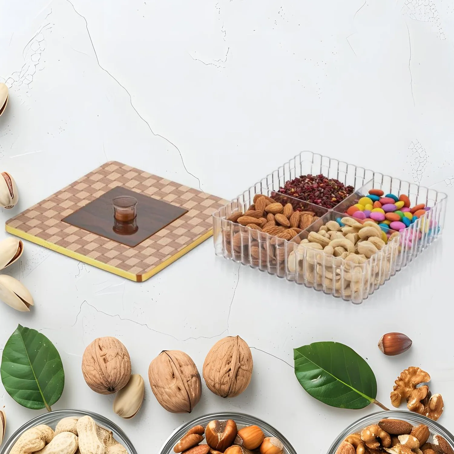 Plastic Super King Exclusive Mukhavasdani Dry Fruit boxes (1 Pc) - Image 3