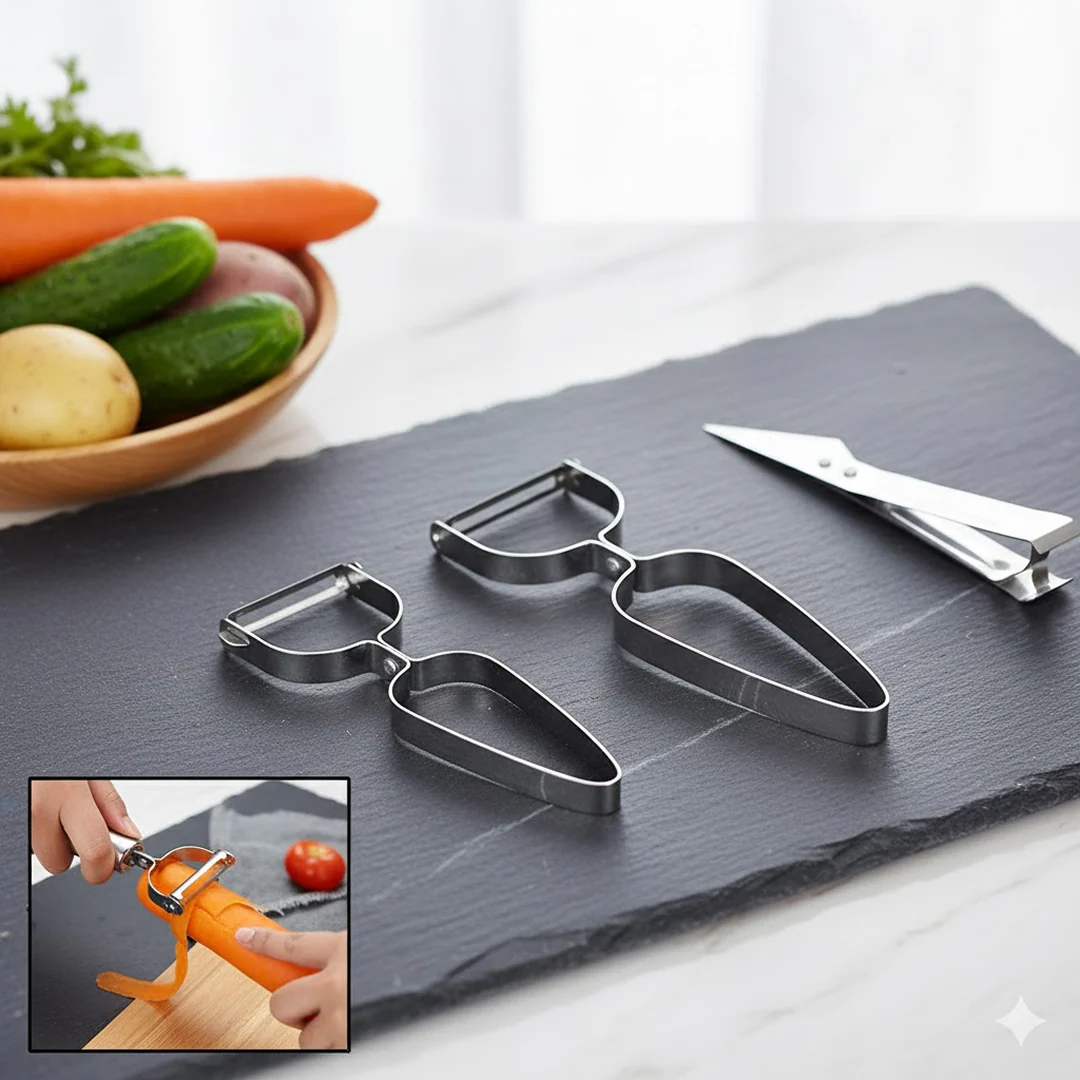 Multifunctional Peeler, Grater for Vegetable Fruit (3 Pcs Set) - Image 3