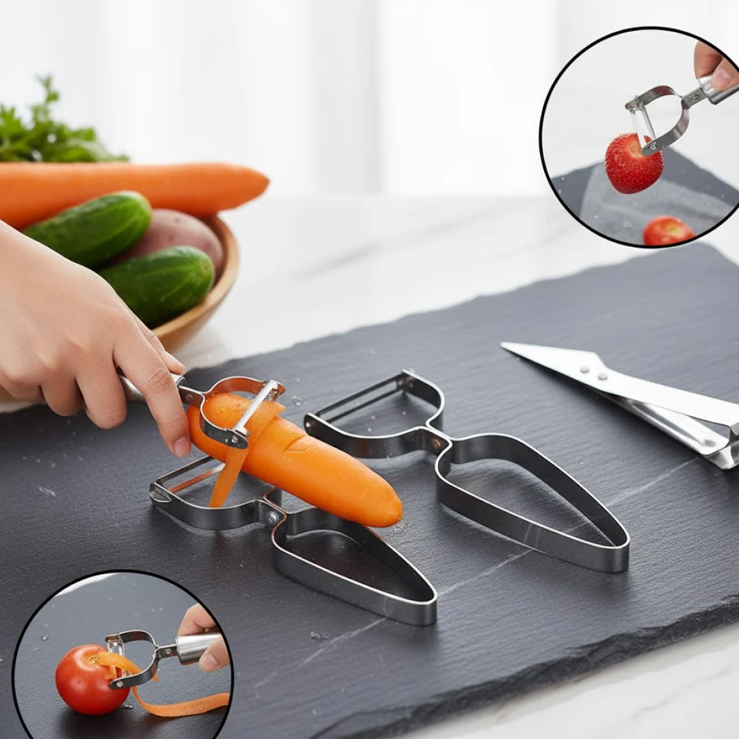Multifunctional Peeler, Grater for Vegetable Fruit (3 Pcs Set) - Image 5