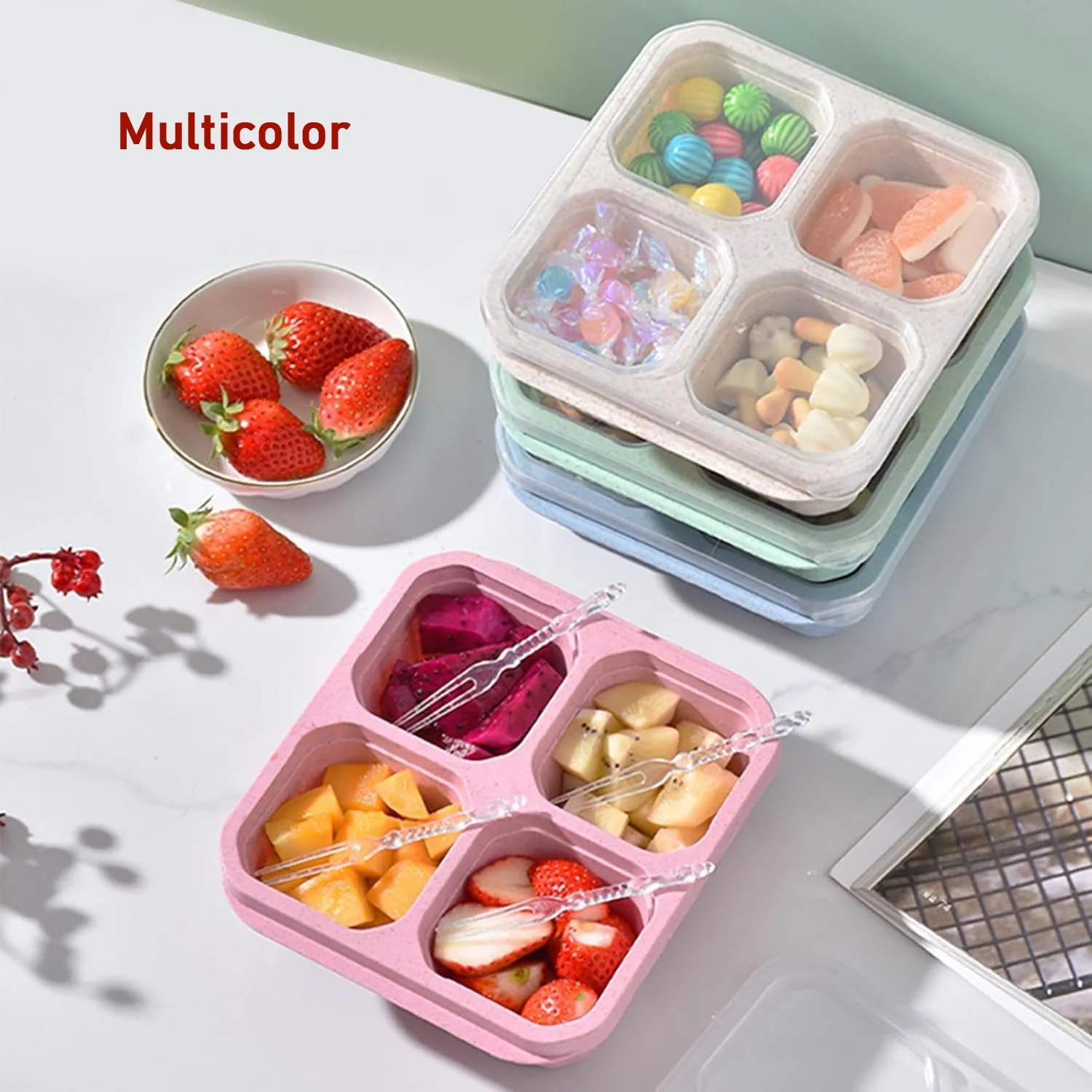 4 Compartment Food Storage Containers (1 Pc) - Image 8
