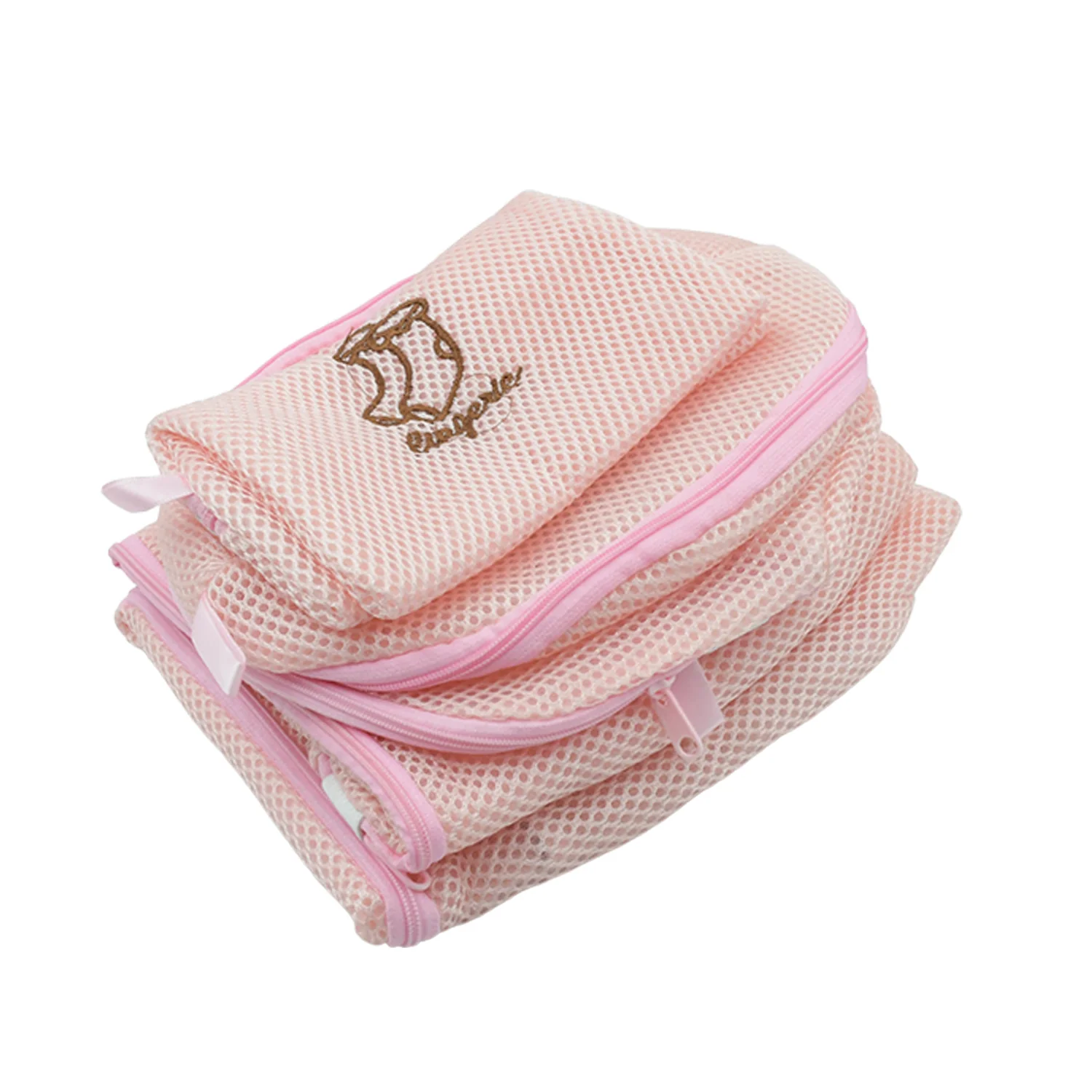 Zippered Mesh Laundry Wash Bags for Delicates & Lingerie (5 Pc Set) - Image 8