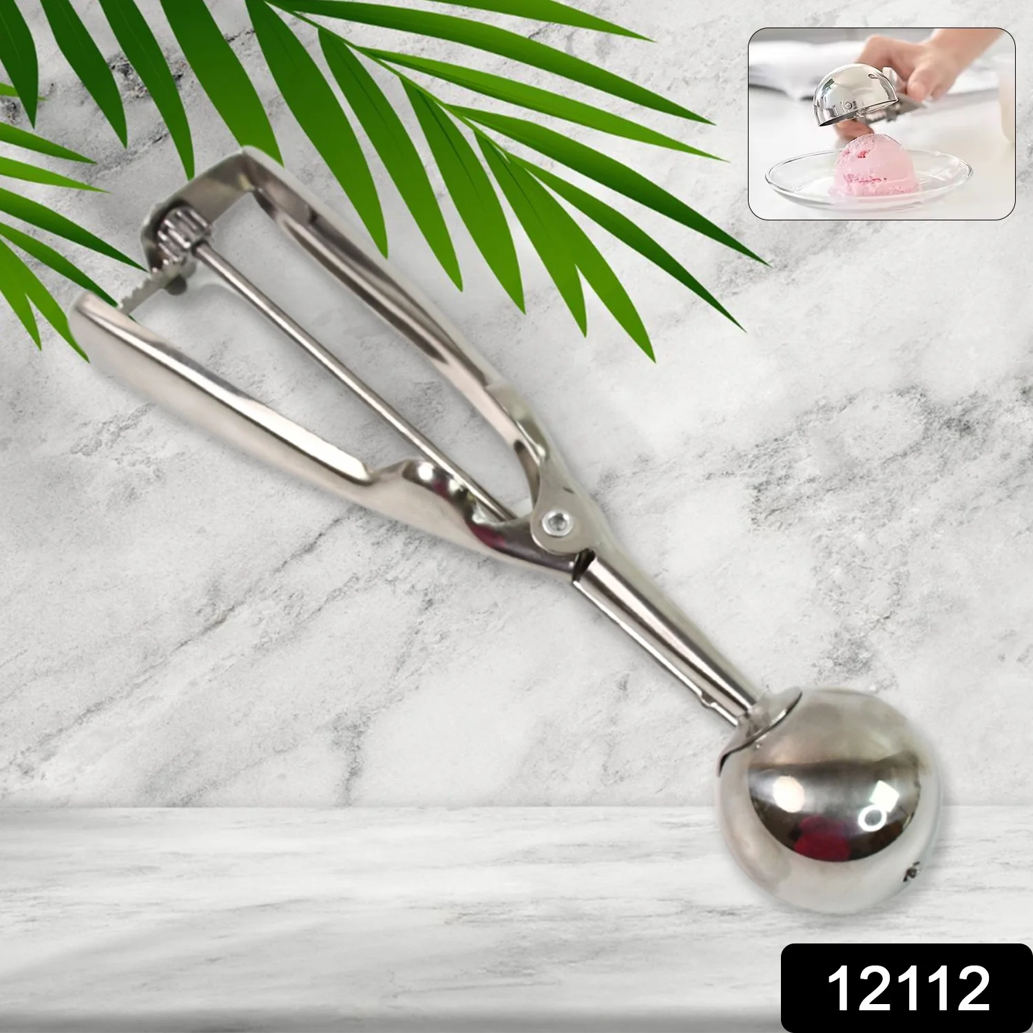 Stainless Steel Ice Cream Scoop (1 Pc) - Image 2