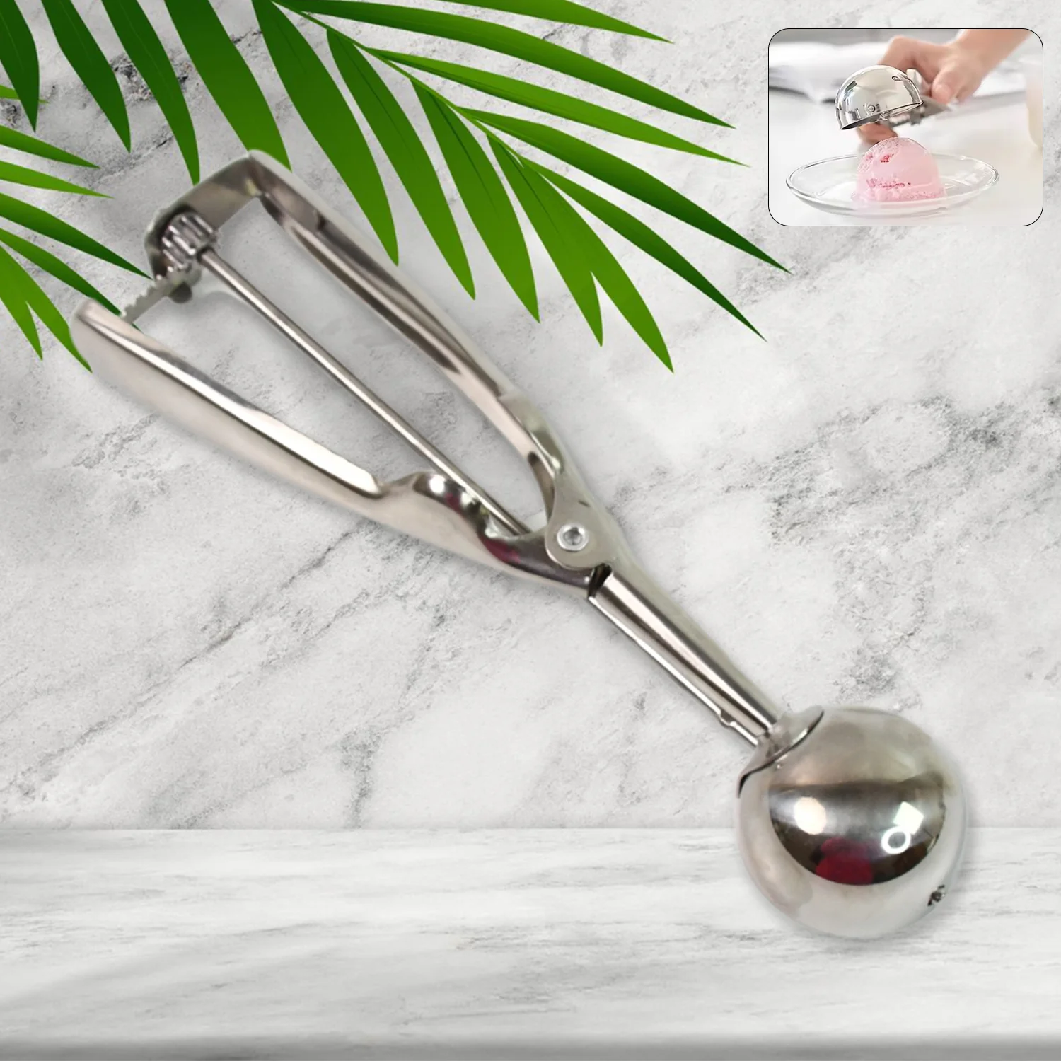 Stainless Steel Ice Cream Scoop (1 Pc) - Image 6