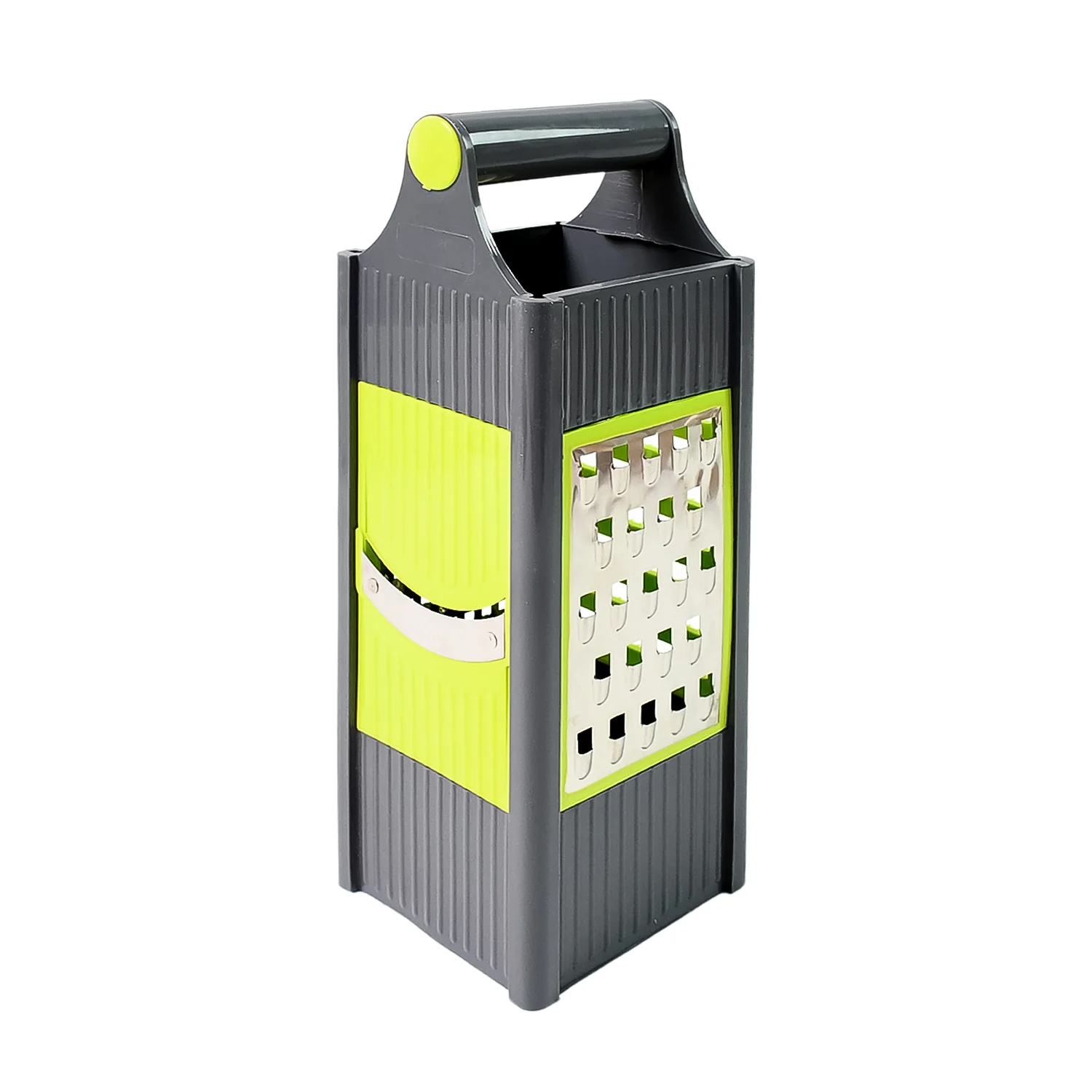 Steel and Plastic 4 in 1 Vegetable & Fruit Slicer Grater / Slicer (1 Pc) - Image 5