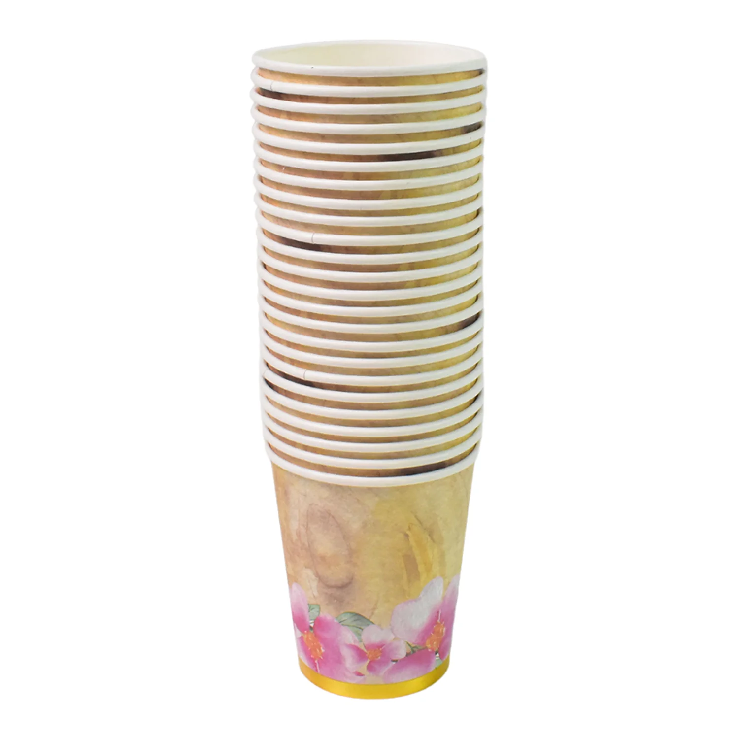 Disposable Paper Cups, Disposable Tea, Coffee Cups (24 Pcs Set / Mix Color & Design) - Image 5