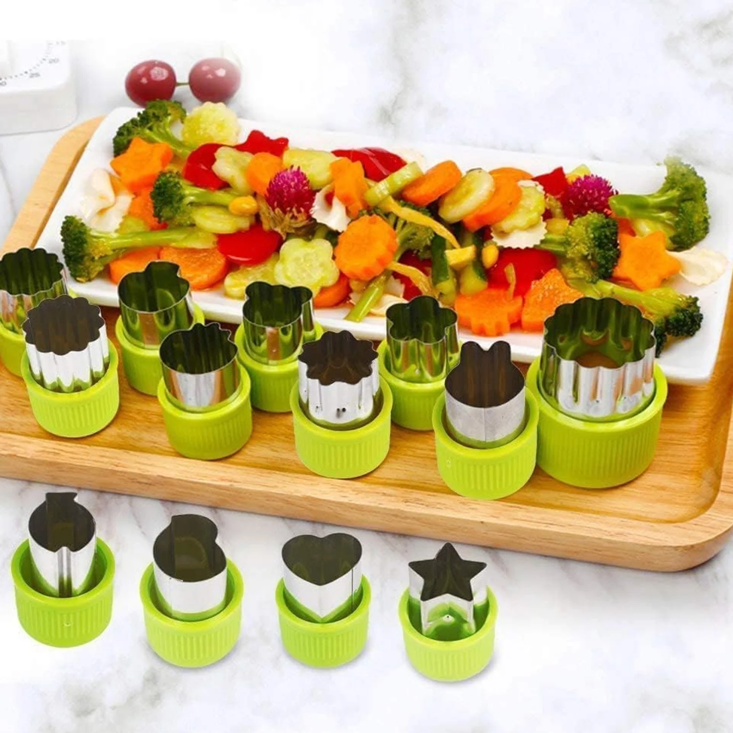 Stainless Steel Cookie Cutter Shapes Set, Baking Cooking Food Decoration (12 Pcs Set) - Image 3