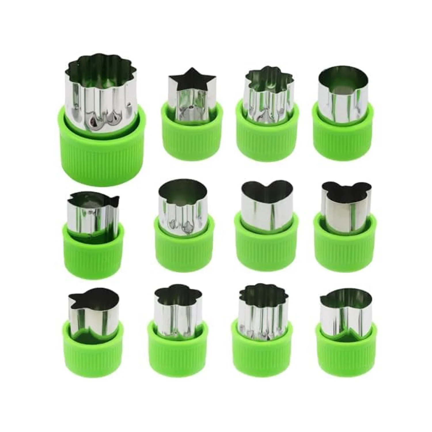 Stainless Steel Cookie Cutter Shapes Set, Baking Cooking Food Decoration (12 Pcs Set) - Image 5