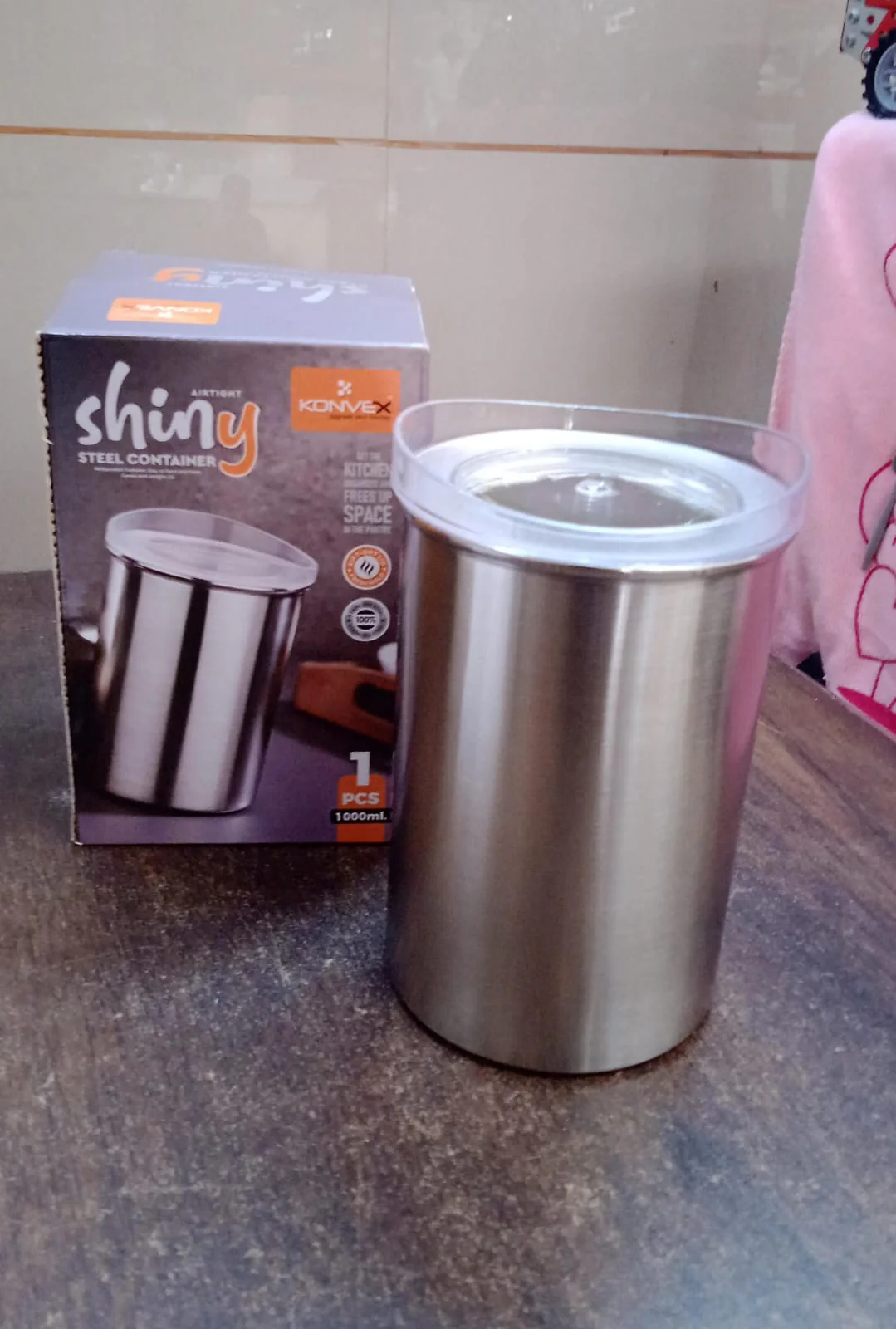 Stainless Steel Airtight Containers with See Through Lid (1 Pc / 1000 ML) - Image 7