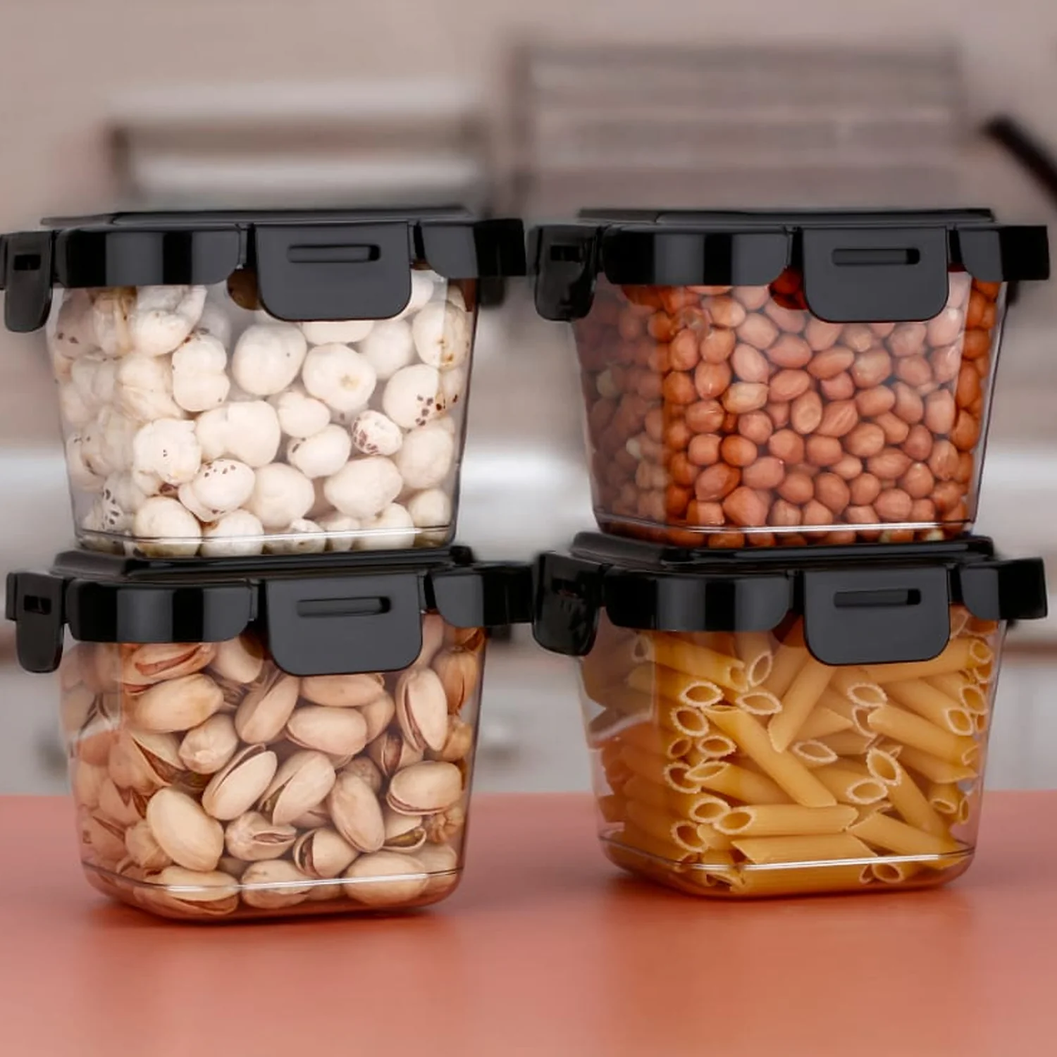 Plastic Food Storage Containers with Lid (4 Pcs Set / 500 ML) - Image 4