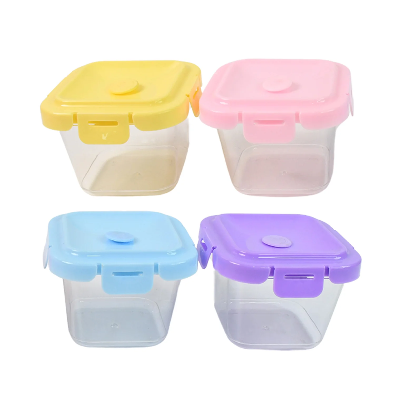 Plastic Food Storage Containers with Lid (4 Pcs Set / 500 ML) - Image 5