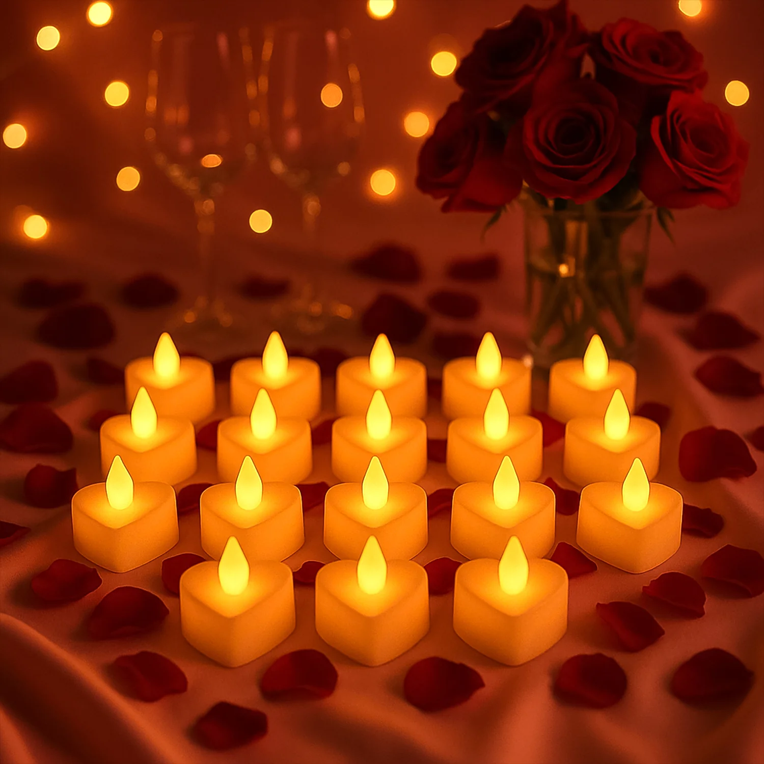Festival Decorative LED Tealight Candles (24 Pc Set) - Image 4