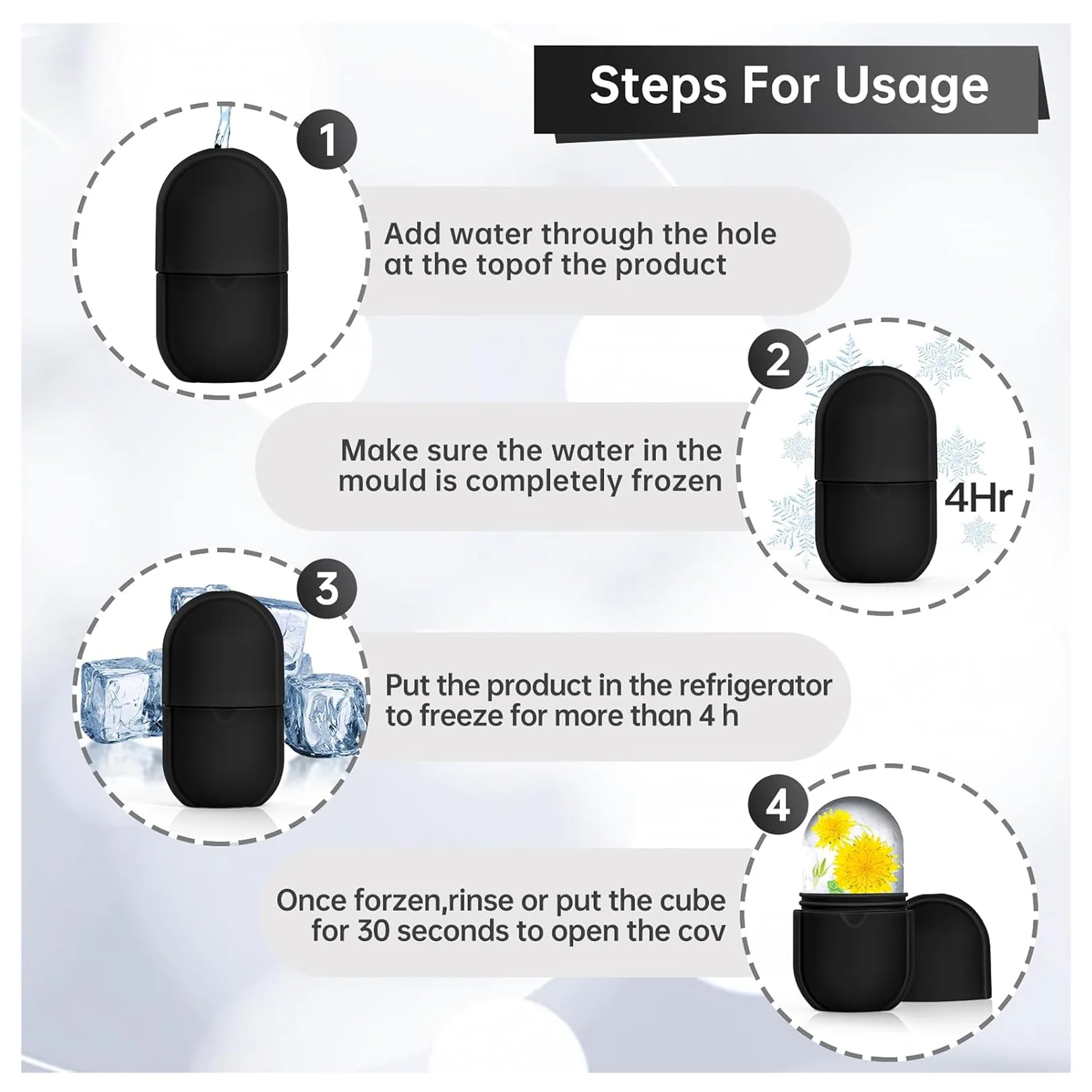 Beauty Ice Roller for Face & Eye Massager (Reusable, Loose) - Image 4