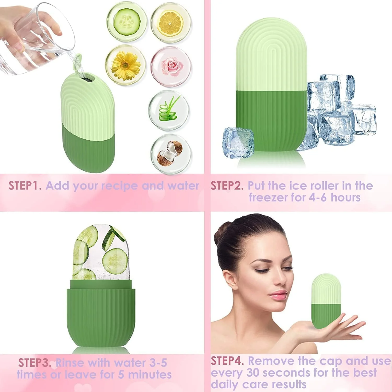 Beauty Ice Roller for Face & Eye Massager (Reusable, Loose) - Image 7