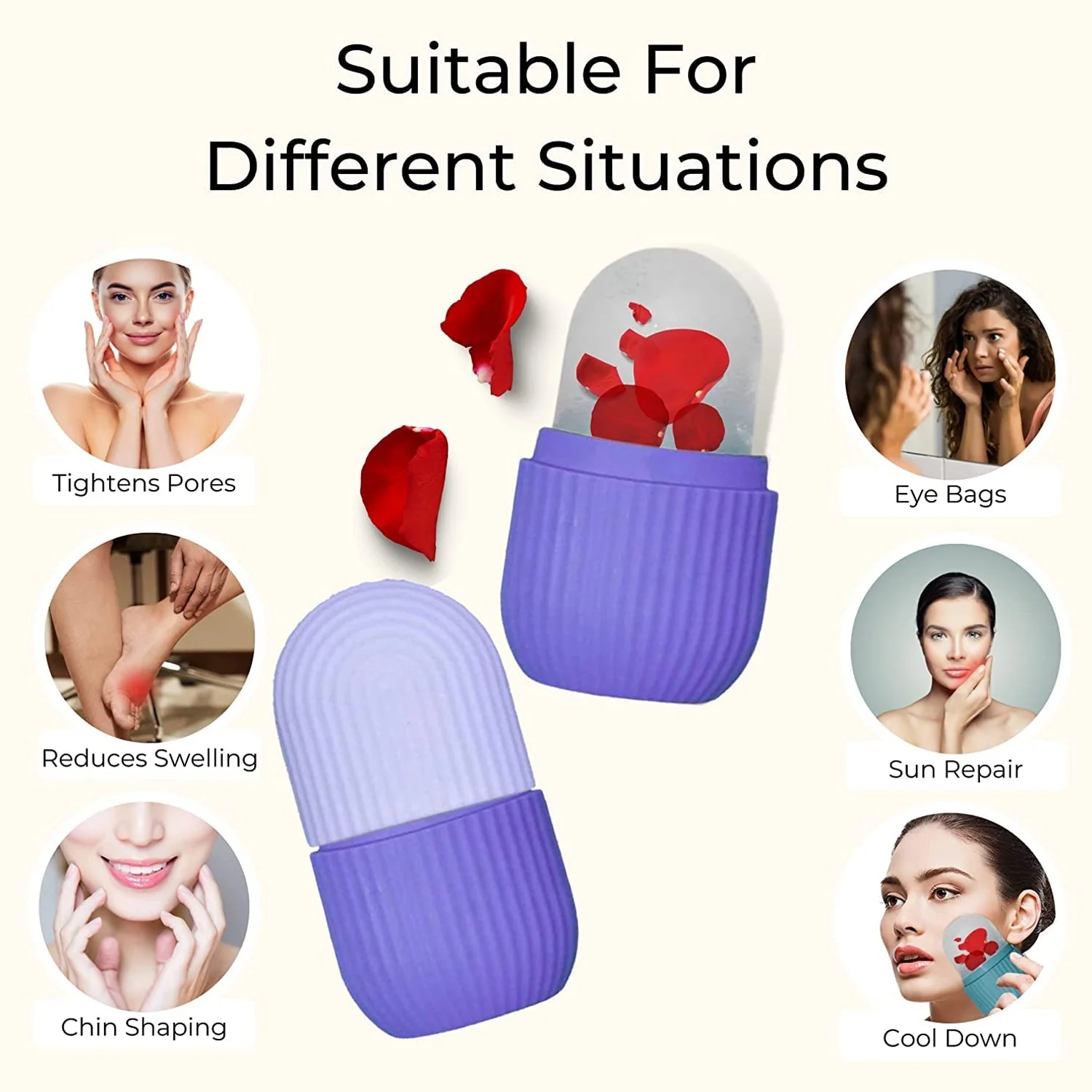 Beauty Ice Roller for Face & Eye Massager (Reusable, Loose) - Image 8