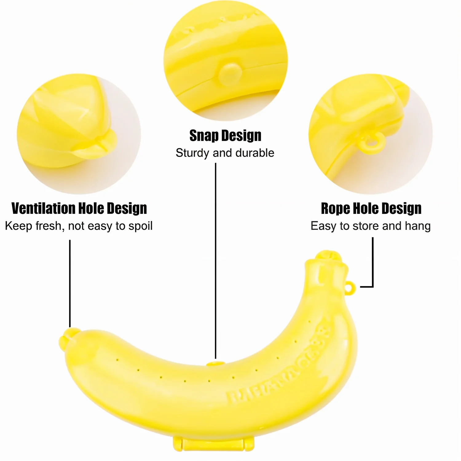 Banana Case Lunch Box Yellow - Image 7