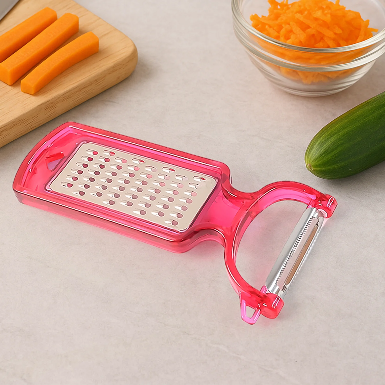 2-in-1 Multifunctional Kitchen Peeler with Grater (1 Pc) - Image 3