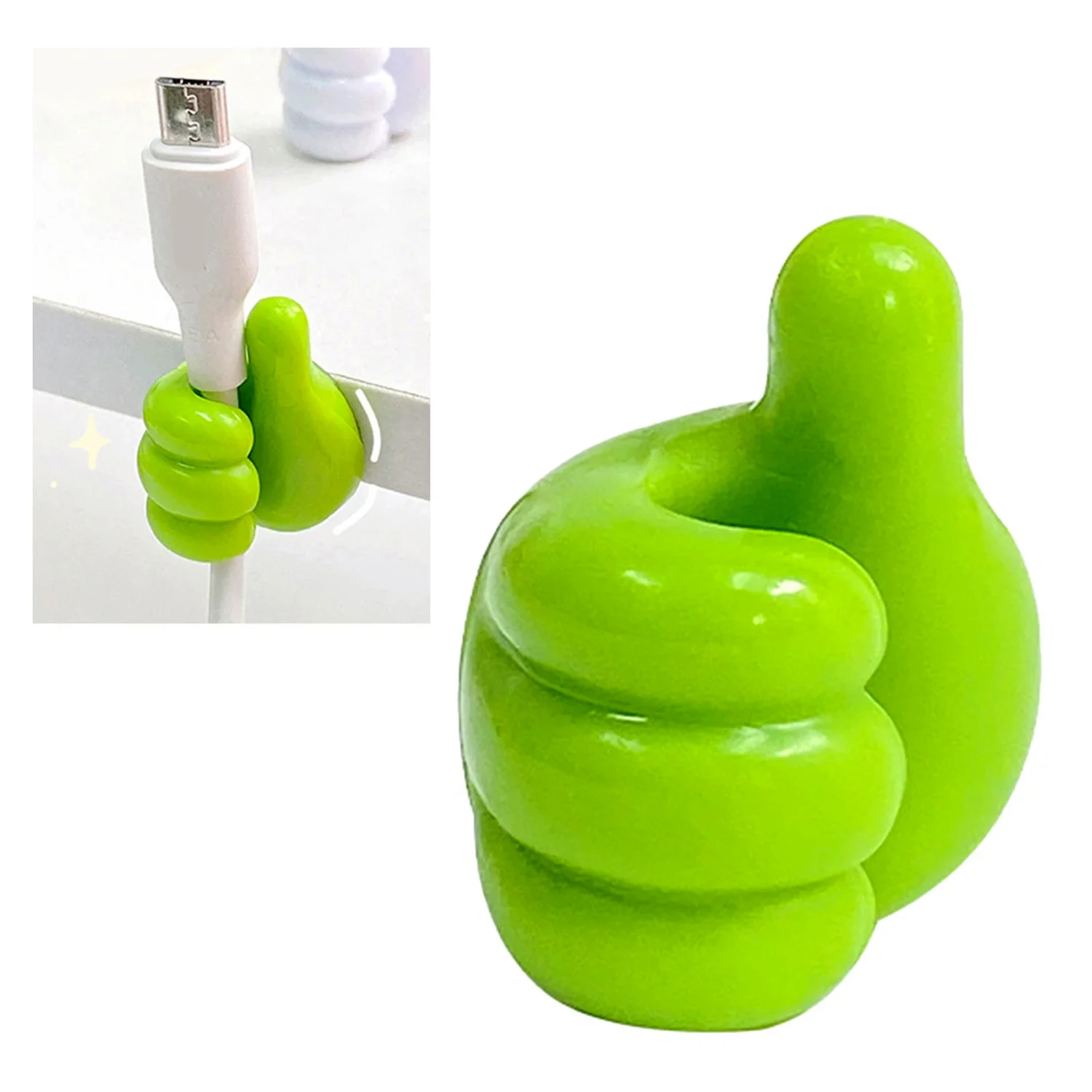 Green Multifunctional Multi functional Hand Shape Wall Clip Hanger Keys Cable Holder - Image 6