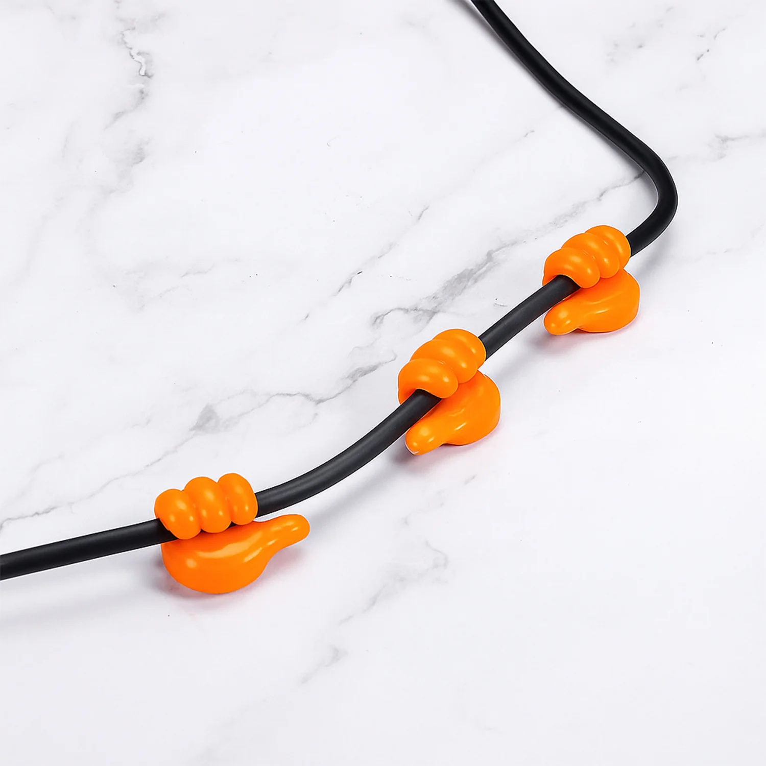 Orange Multifunctional Multi functional Hand Shape Wall Clip Hanger Keys Cable Holder - Image 7