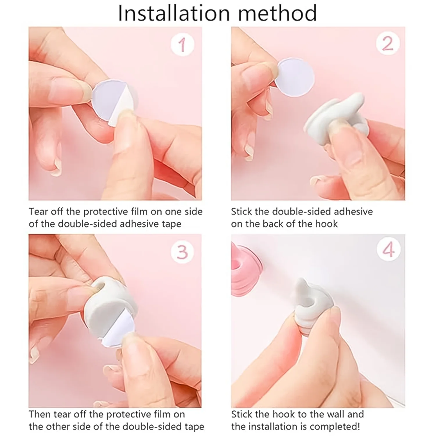 White Multifunctional Multi functional Hand Shape Wall Clip Hanger Keys Cable Holder - Image 7